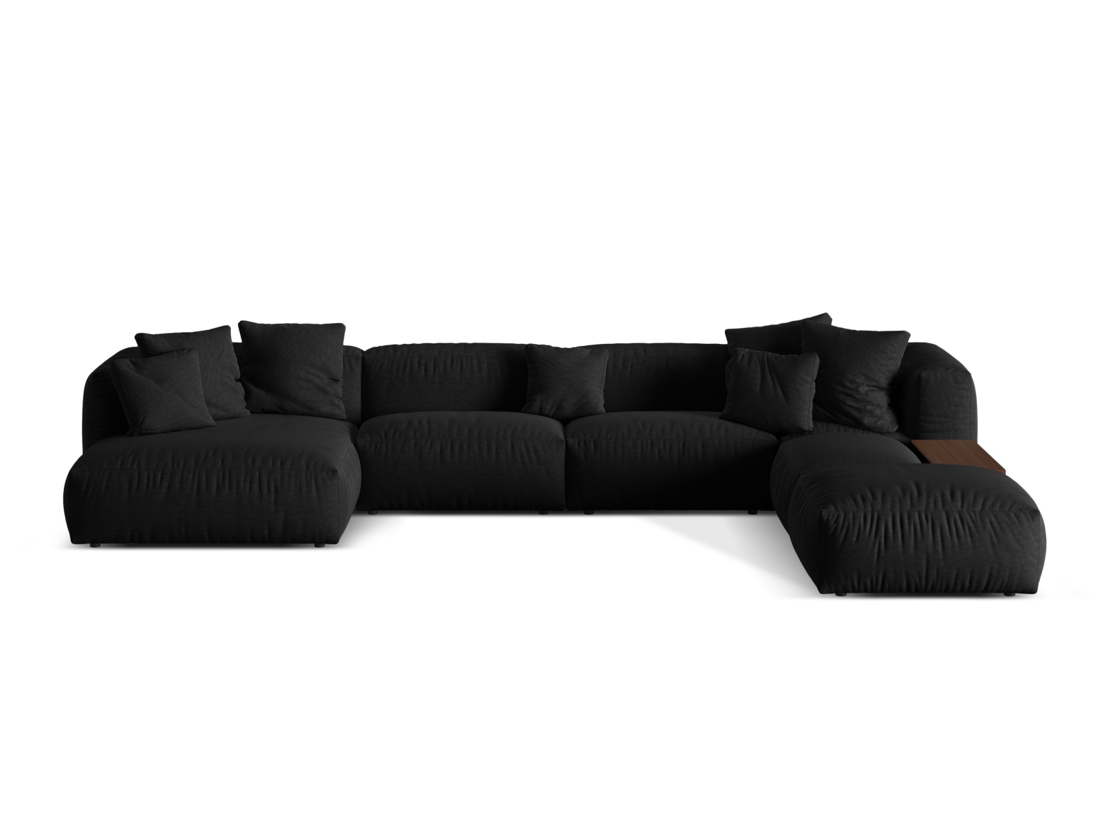Modulinis minkštas kampas Sorcoro 124 (Boston Black)