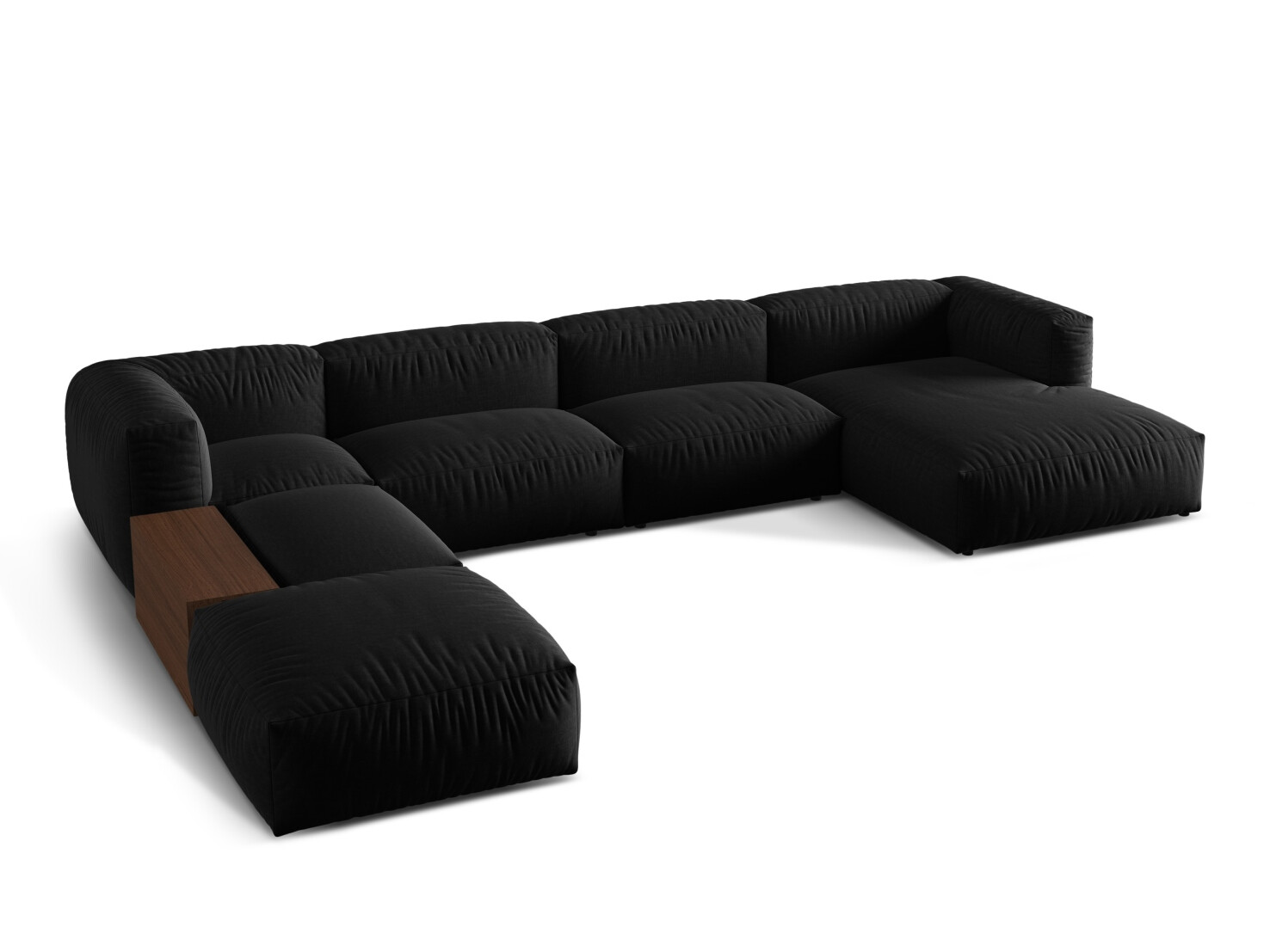 Modulinis minkštas kampas Sorcoro 124 (Boston Black)
