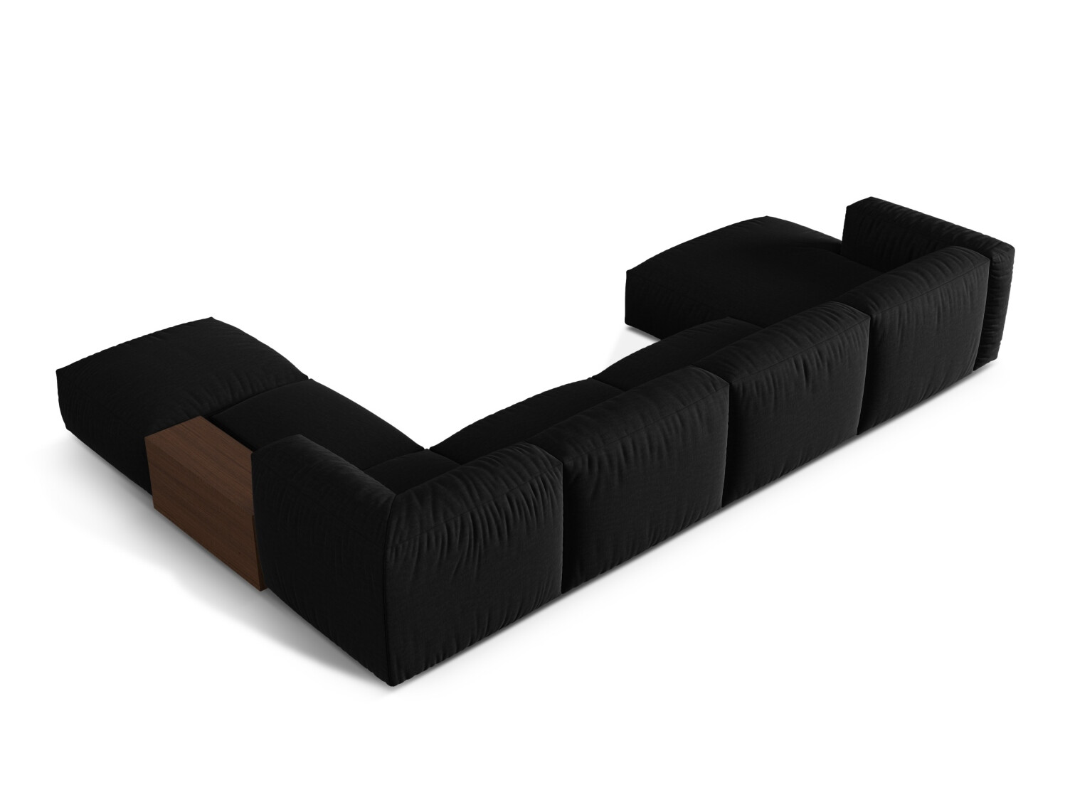 Modulinis minkštas kampas Sorcoro 124 (Boston Black)
