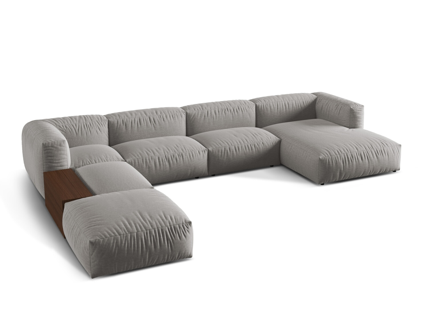 Modulinis minkštas kampas Sorcoro 124 (Boston Light Grey)