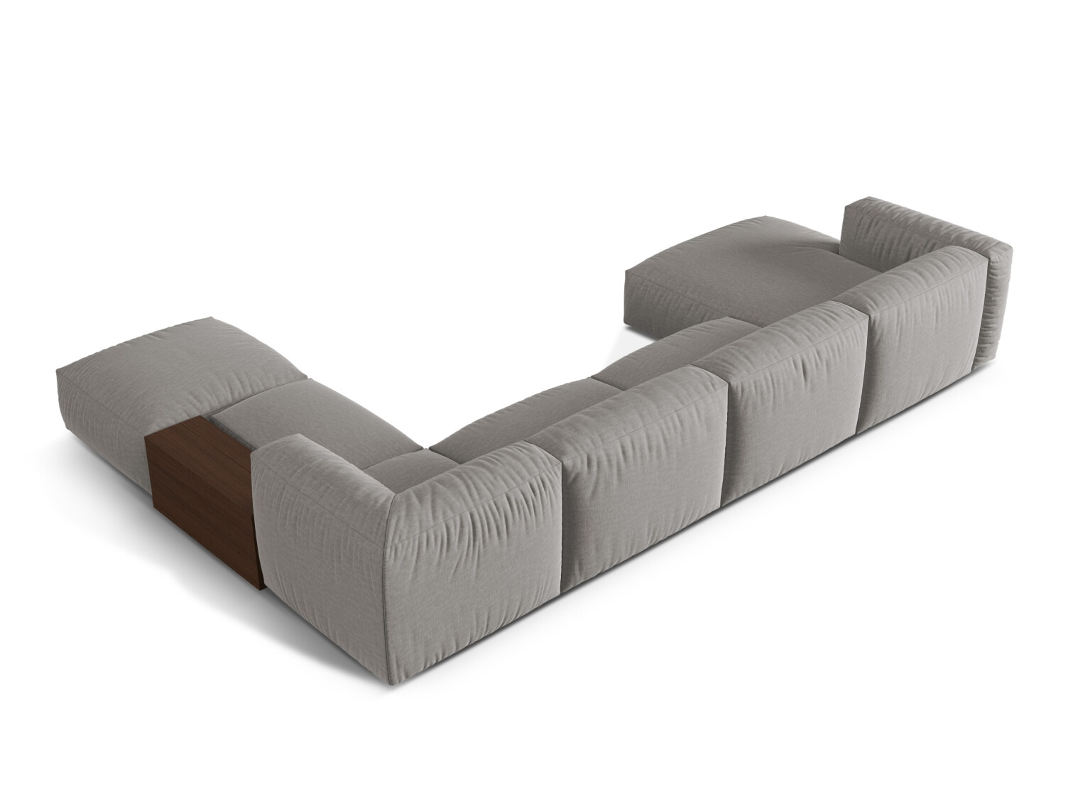 Modulinis minkštas kampas Sorcoro 124 (Boston Light Grey)