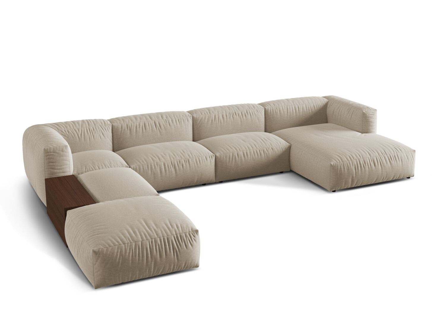 Modulinis minkštas kampas Sorcoro 124 (Boston Toffee)