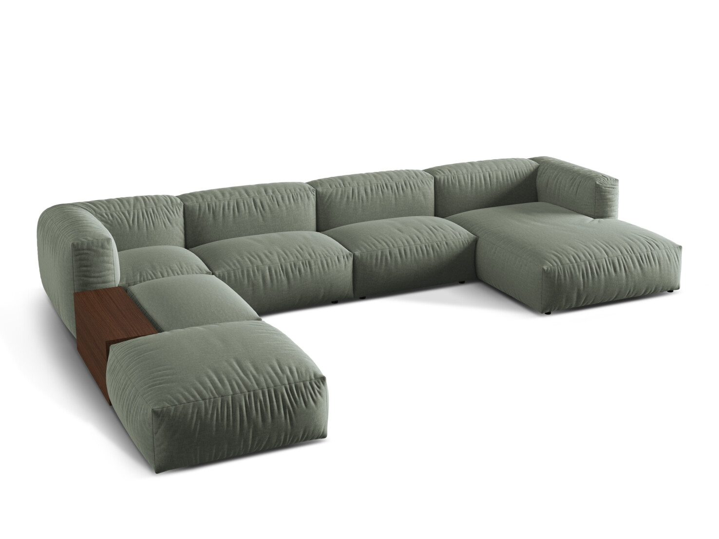 Modulinis minkštas kampas Sorcoro 124 (Boston Water Green)