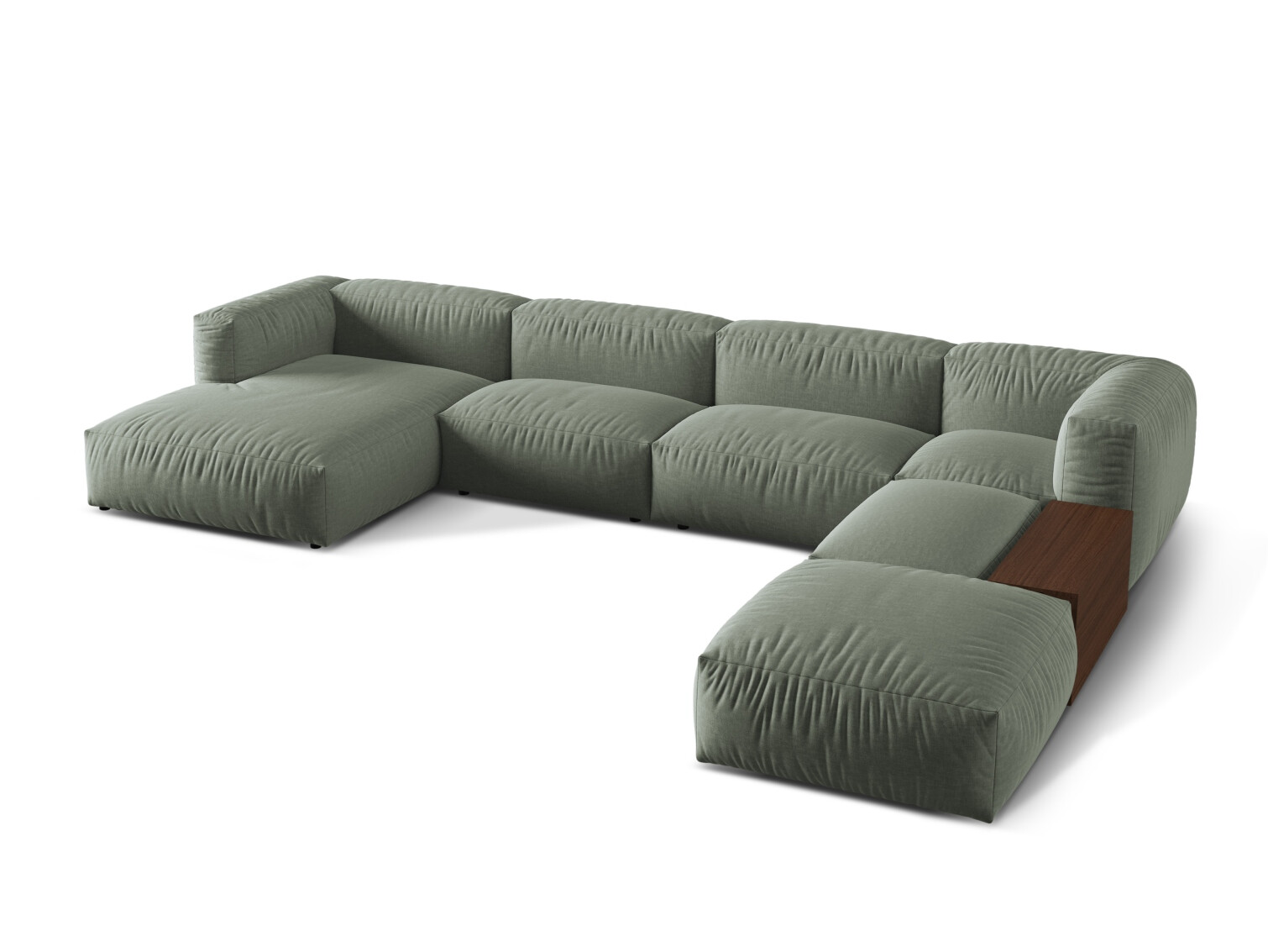 Modulinis minkštas kampas Sorcoro 124 (Boston Water Green)