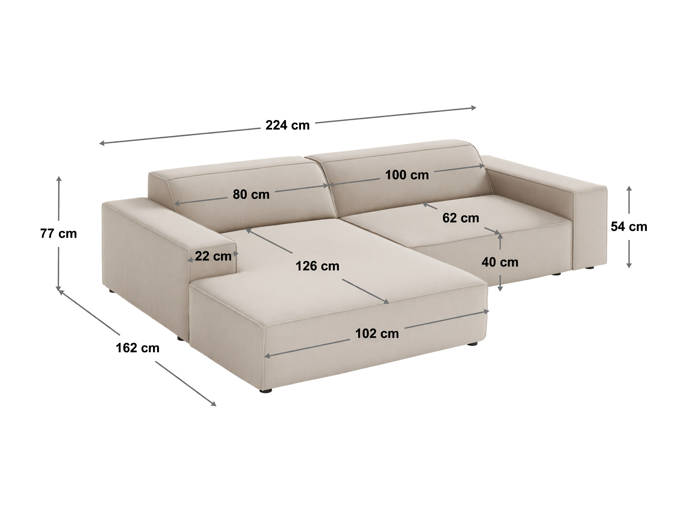 Modulinis minkštas kampas Lomcalu 101 (Venus 2929)