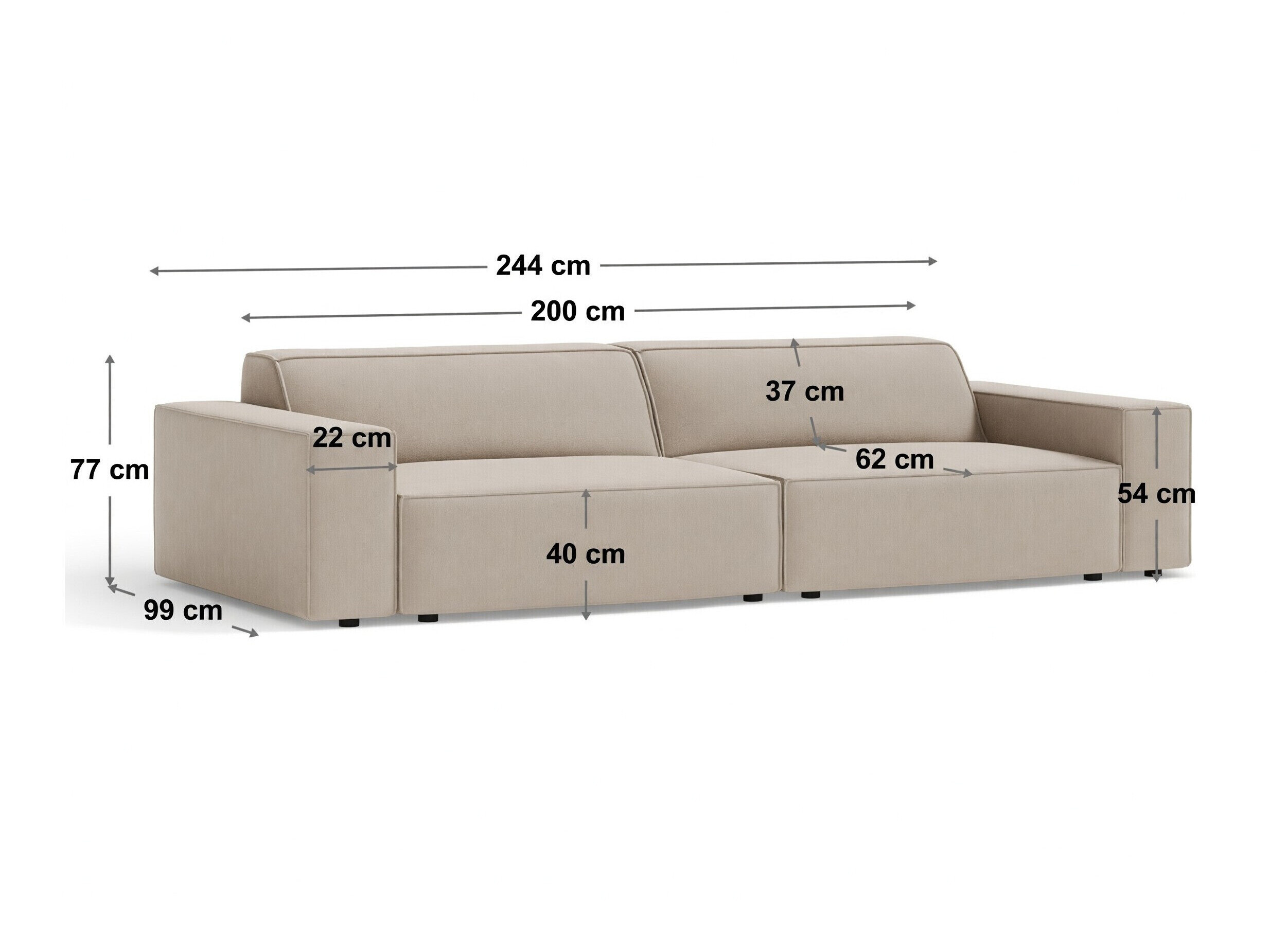 Modulinė sofa Lomcalu 105 (Bluvel 78)