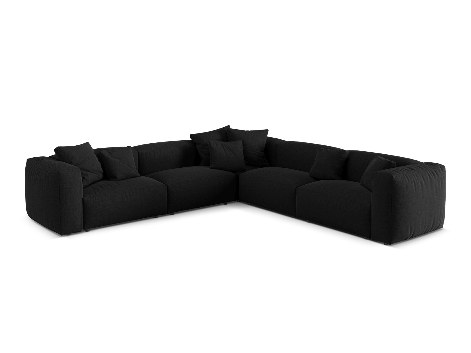 Modulinis minkštas kampas Sorcoro 130 (Boston Black)