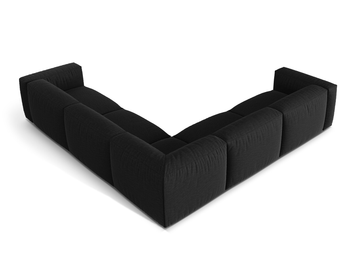 Modulinis minkštas kampas Sorcoro 130 (Boston Black)