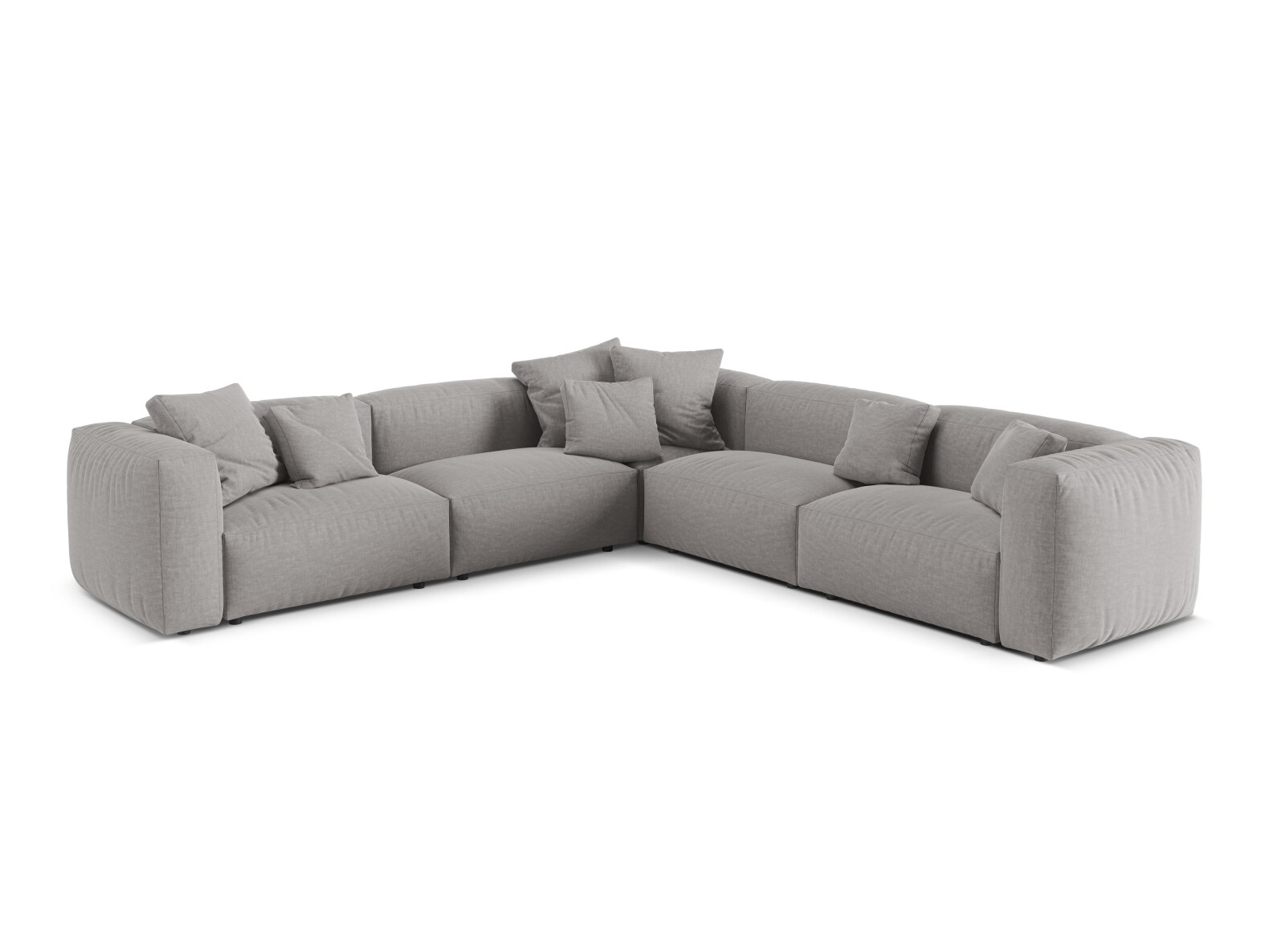 Modulinis minkštas kampas Sorcoro 130 (Boston Light Grey)