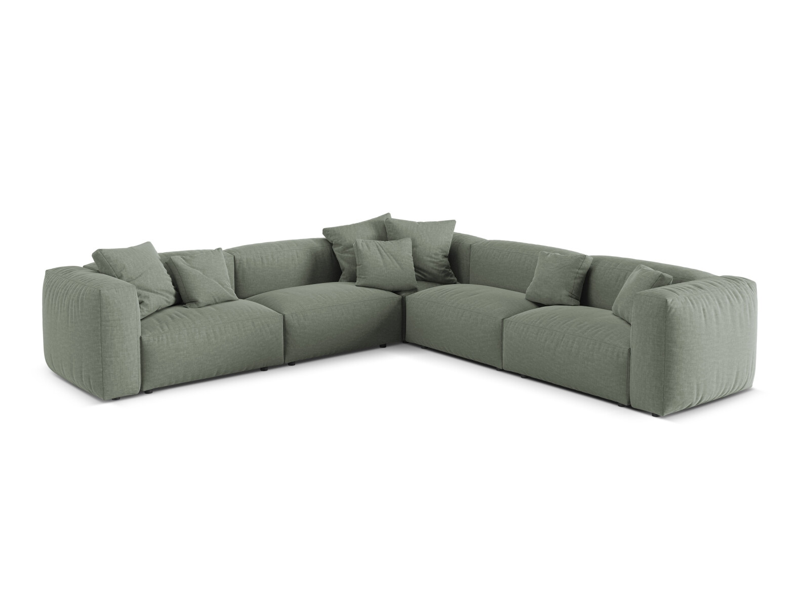 Modulinis minkštas kampas Sorcoro 130 (Boston Water Green)