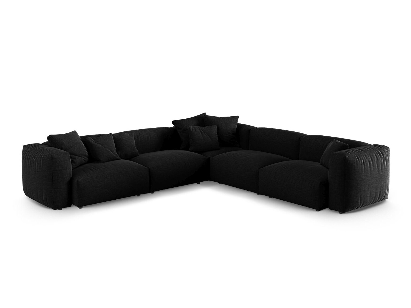 Modulinis minkštas kampas Sorcoro 131 (Boston Black)