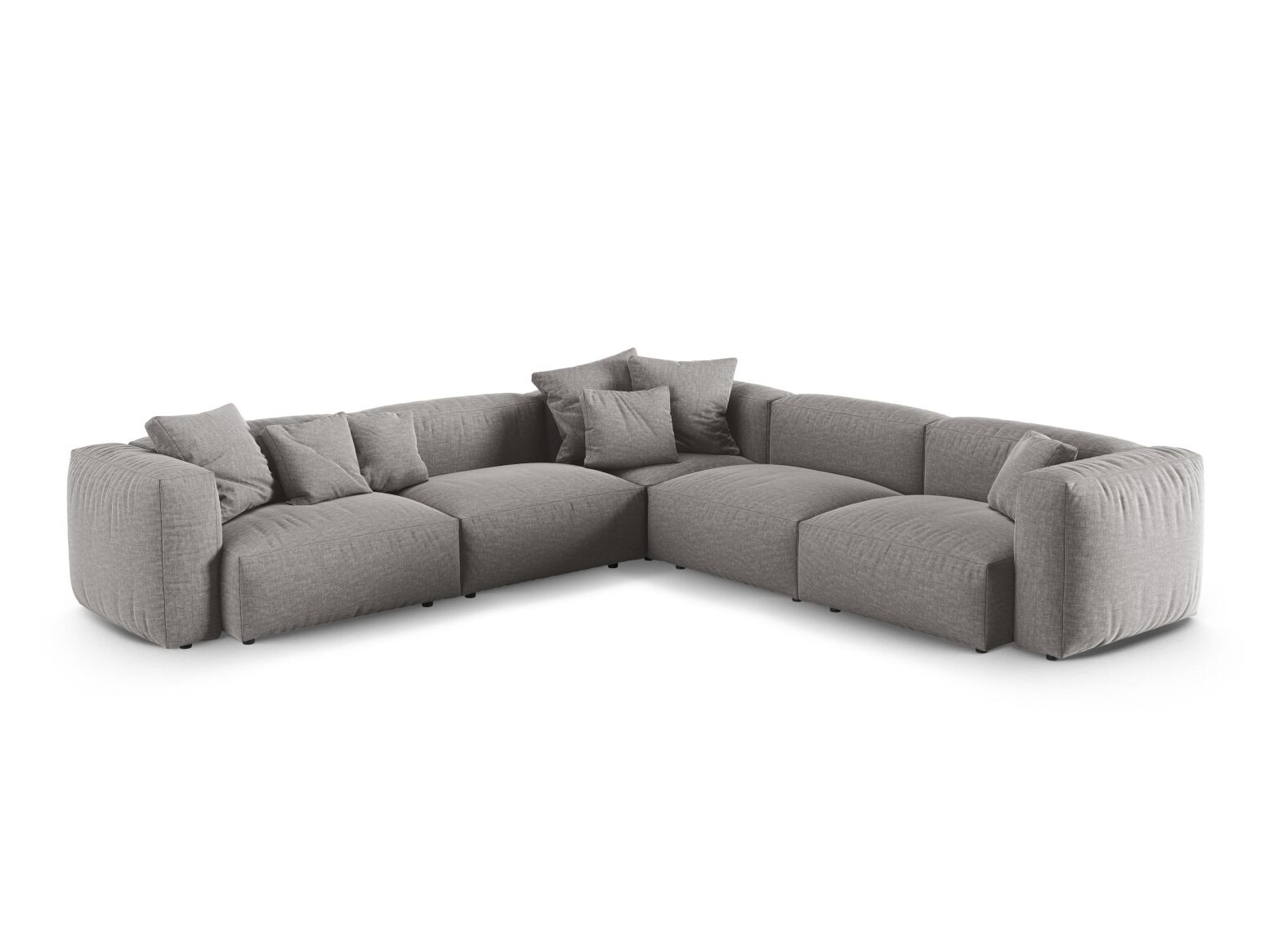 Modulinis minkštas kampas Sorcoro 131 (Boston Light Grey)