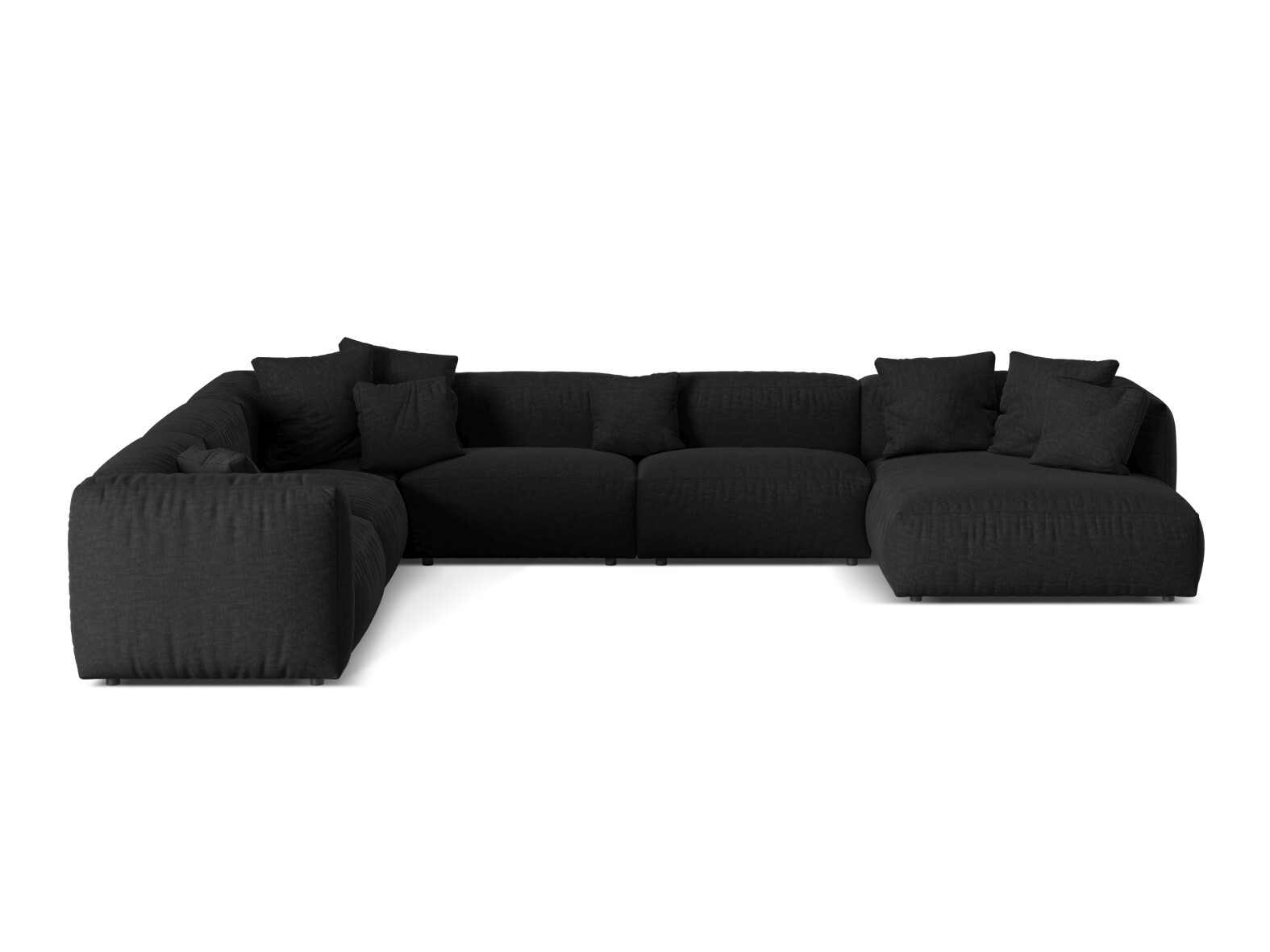 Modulinis minkštas kampas Sorcoro 132 (Boston Black)