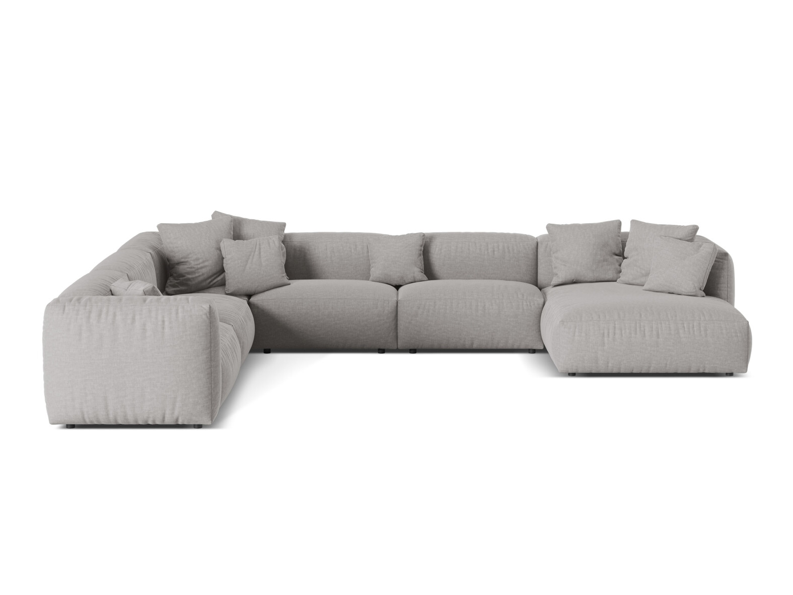 Modulinis minkštas kampas Sorcoro 132 (Boston Light Grey)