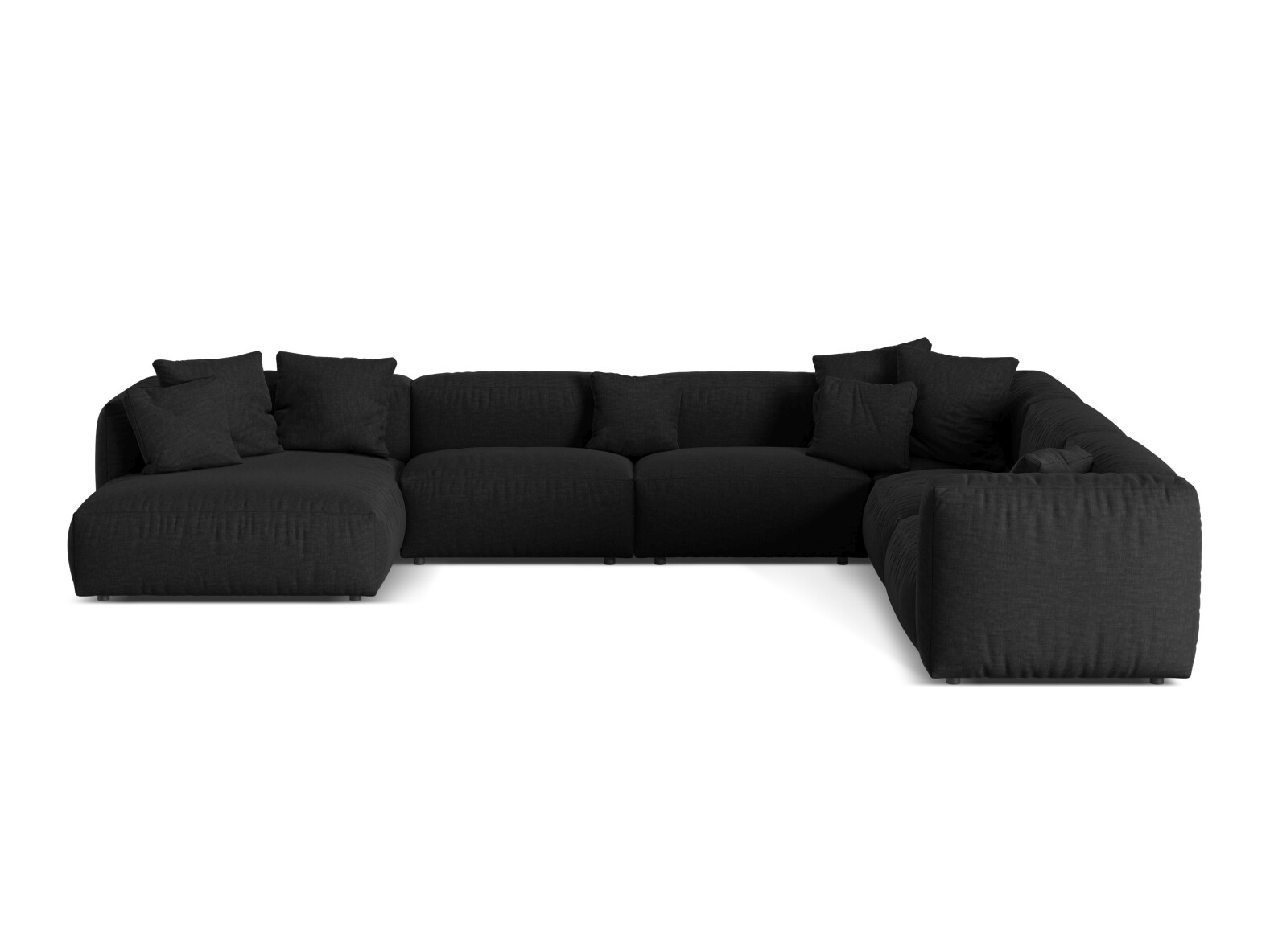 Modulinis minkštas kampas Sorcoro 132 (Boston Black)
