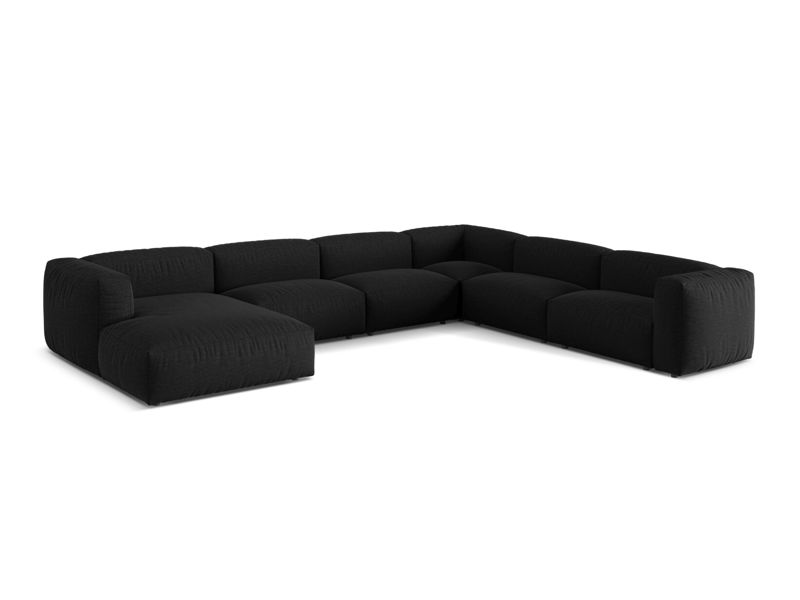 Modulinis minkštas kampas Sorcoro 132 (Boston Black)