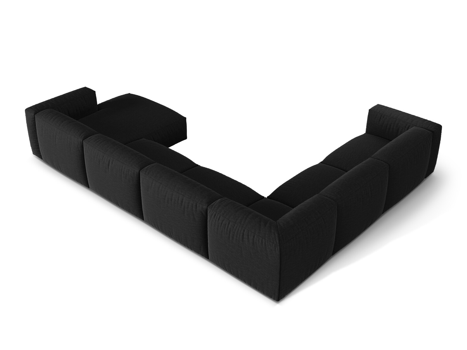 Modulinis minkštas kampas Sorcoro 132 (Boston Black)
