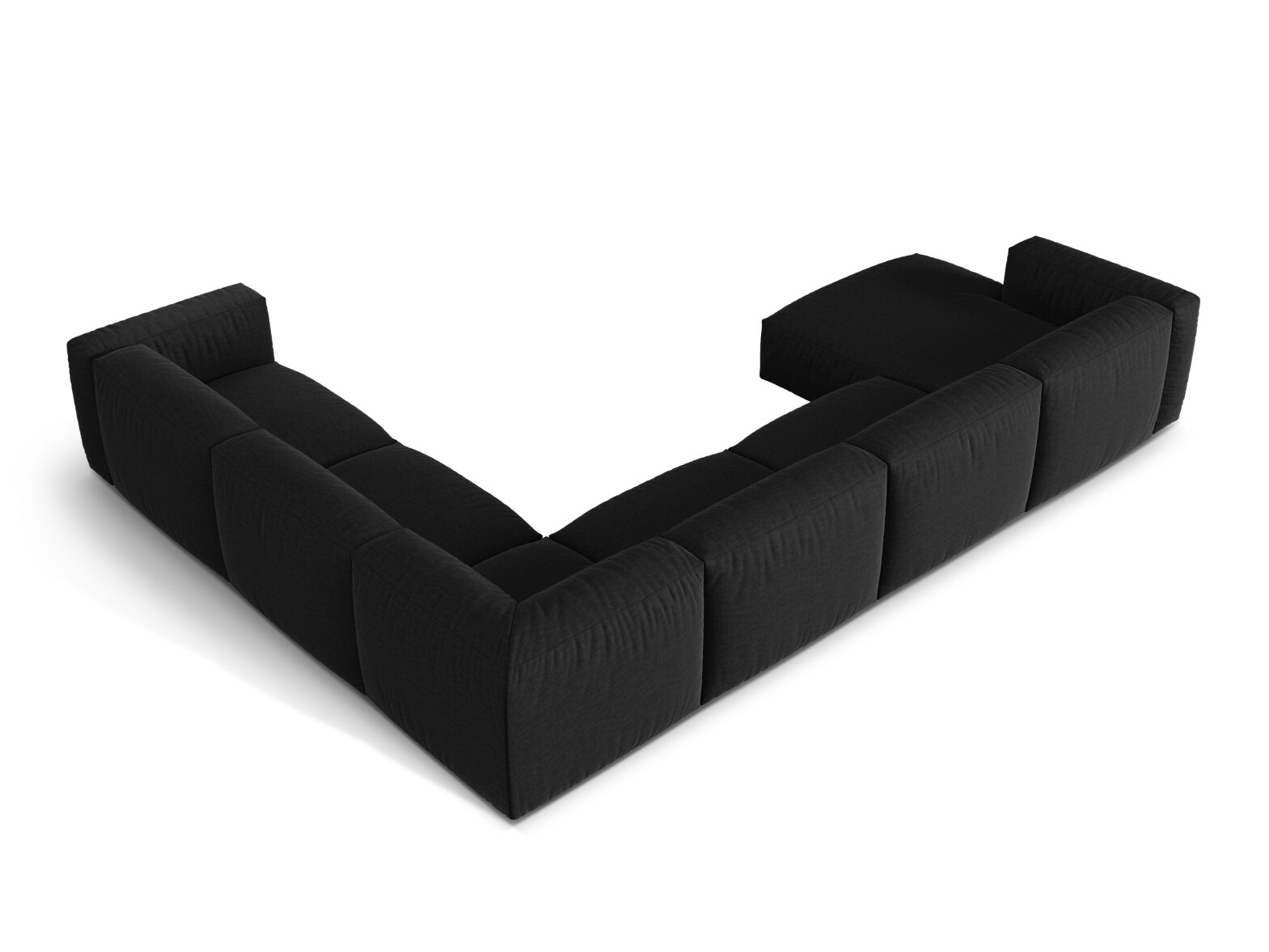 Modulinis minkštas kampas Sorcoro 132 (Boston Black)