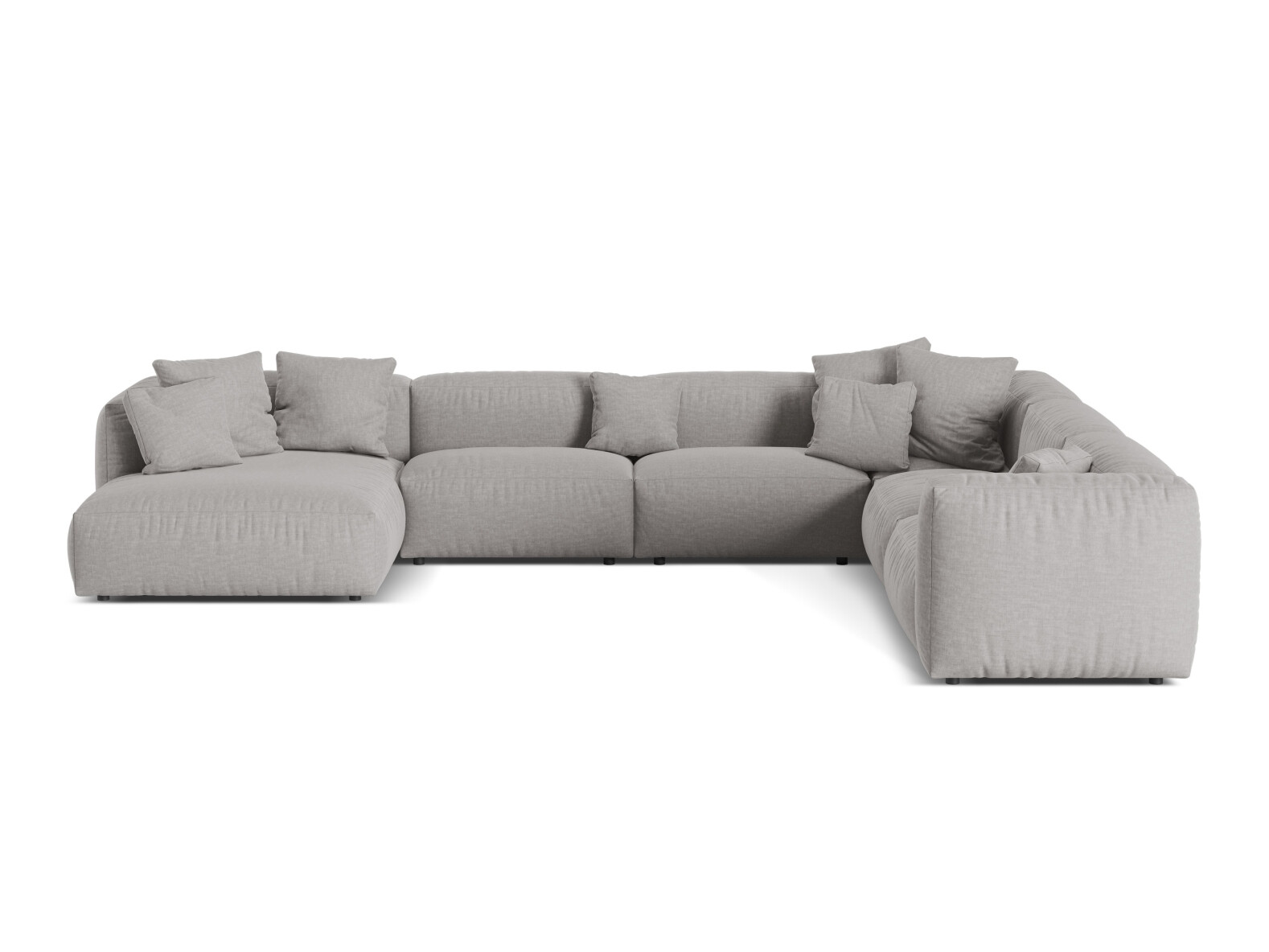 Modulinis minkštas kampas Sorcoro 132 (Boston Light Grey)