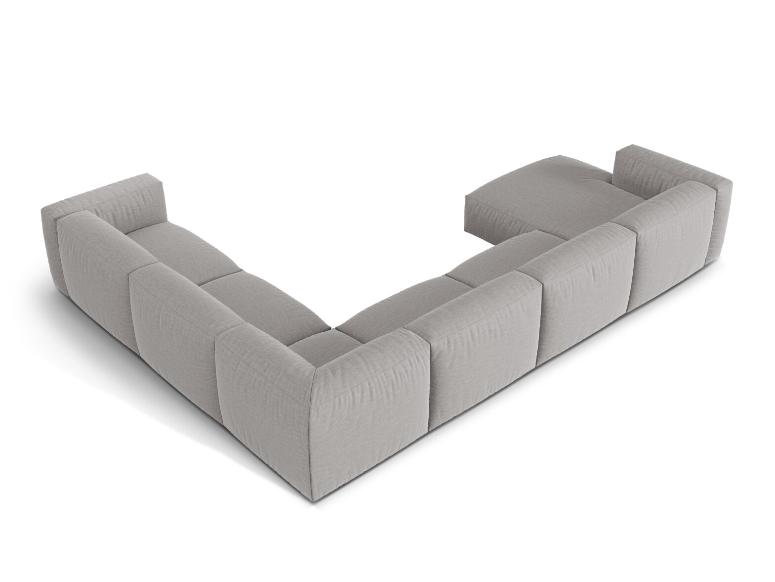 Modulinis minkštas kampas Sorcoro 132 (Boston Light Grey)