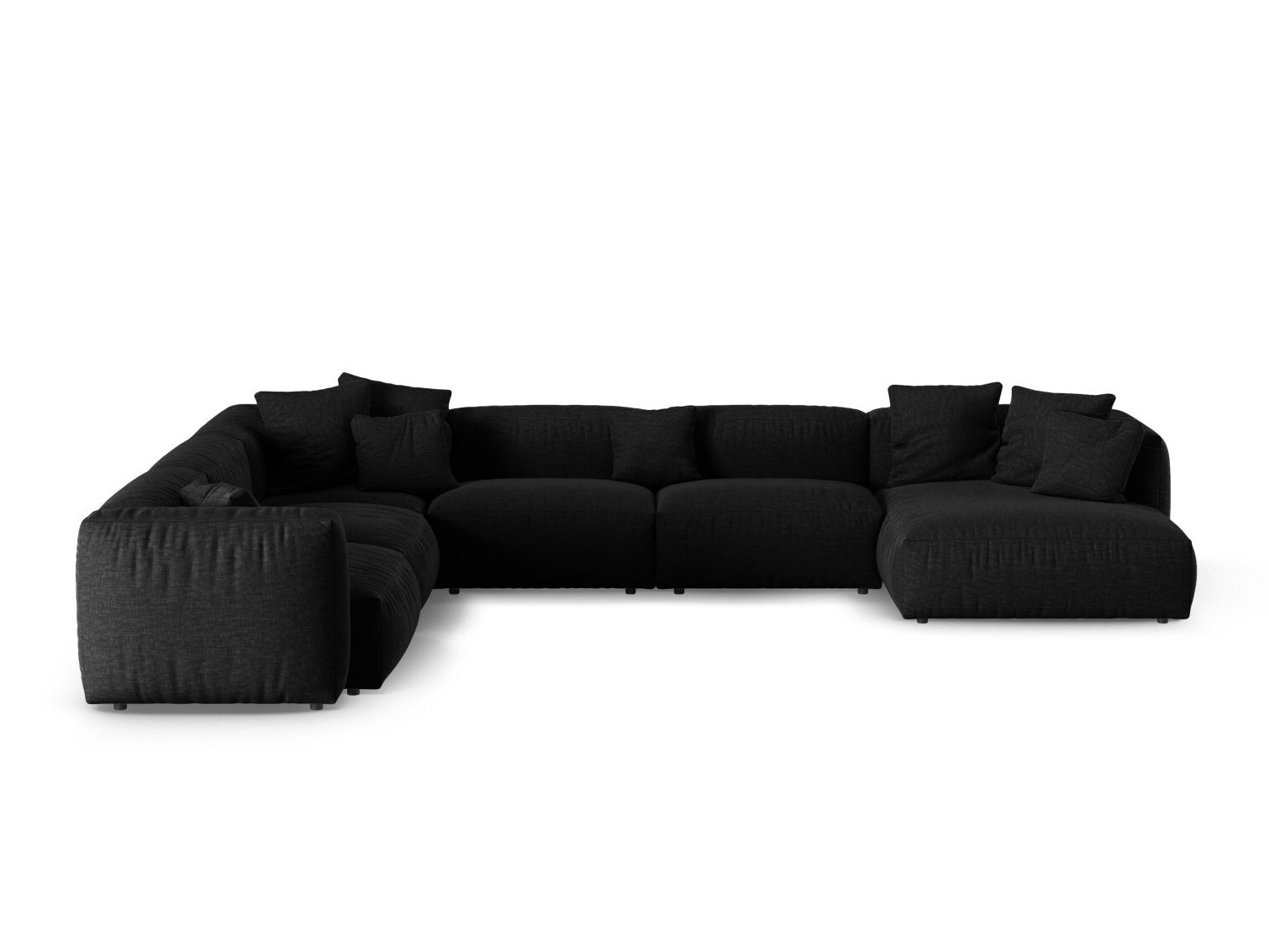 Modulinis minkštas kampas Sorcoro 133 (Boston Black)