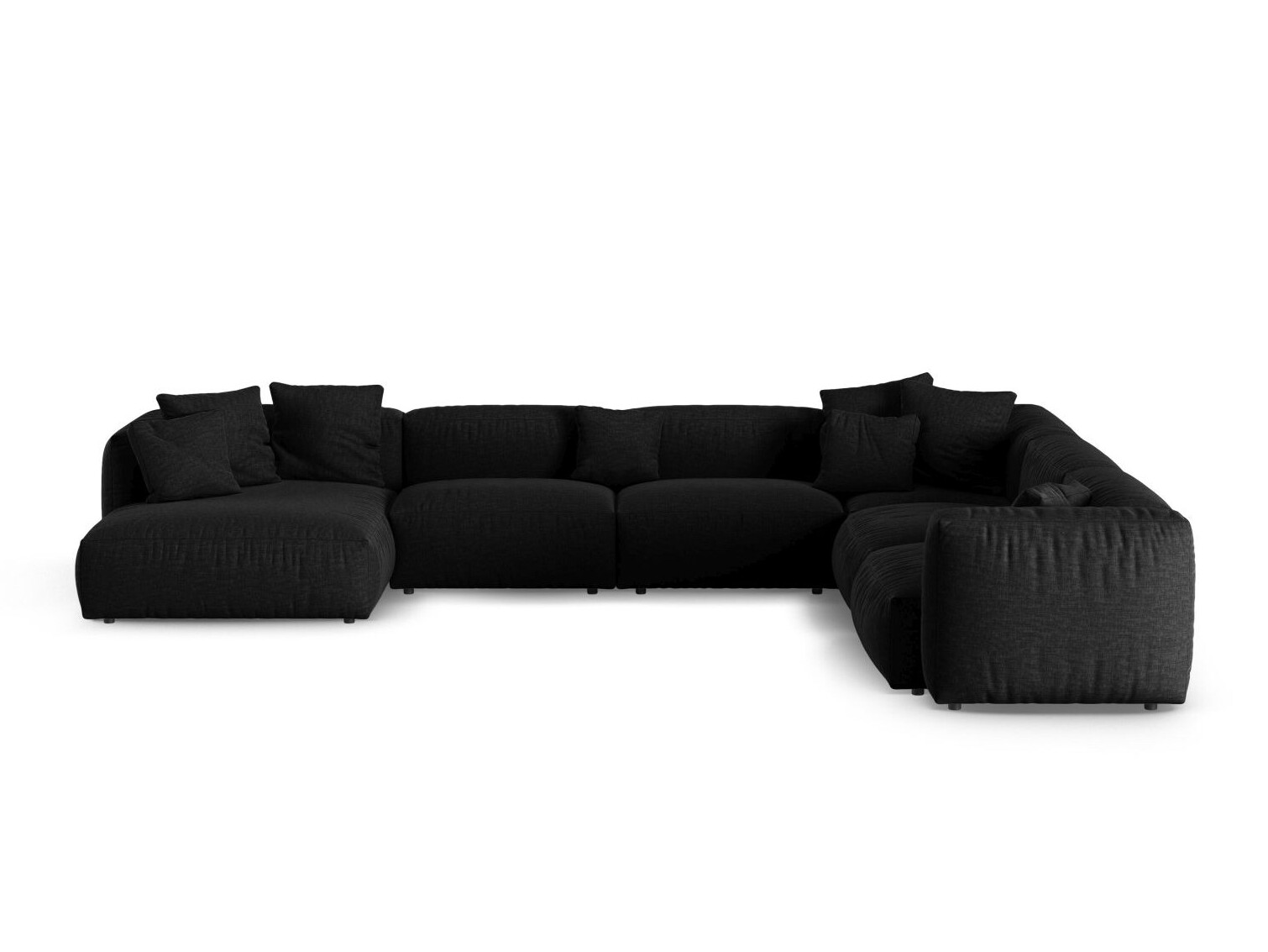 Modulinis minkštas kampas Sorcoro 133 (Boston Black)