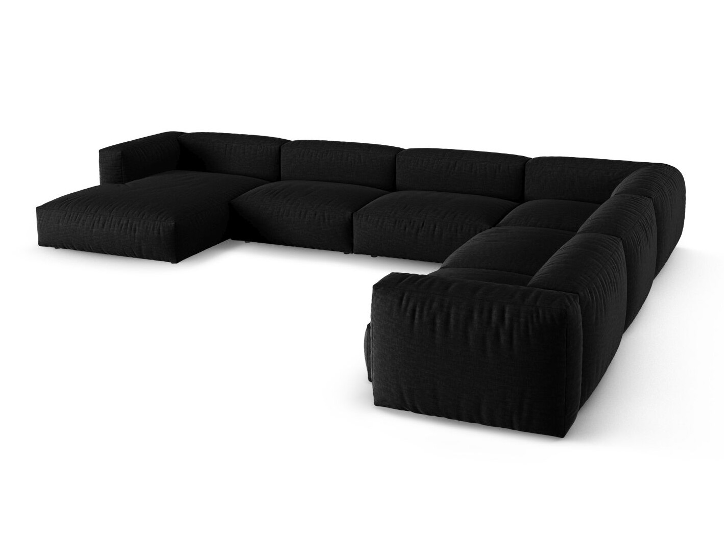 Modulinis minkštas kampas Sorcoro 133 (Boston Black)