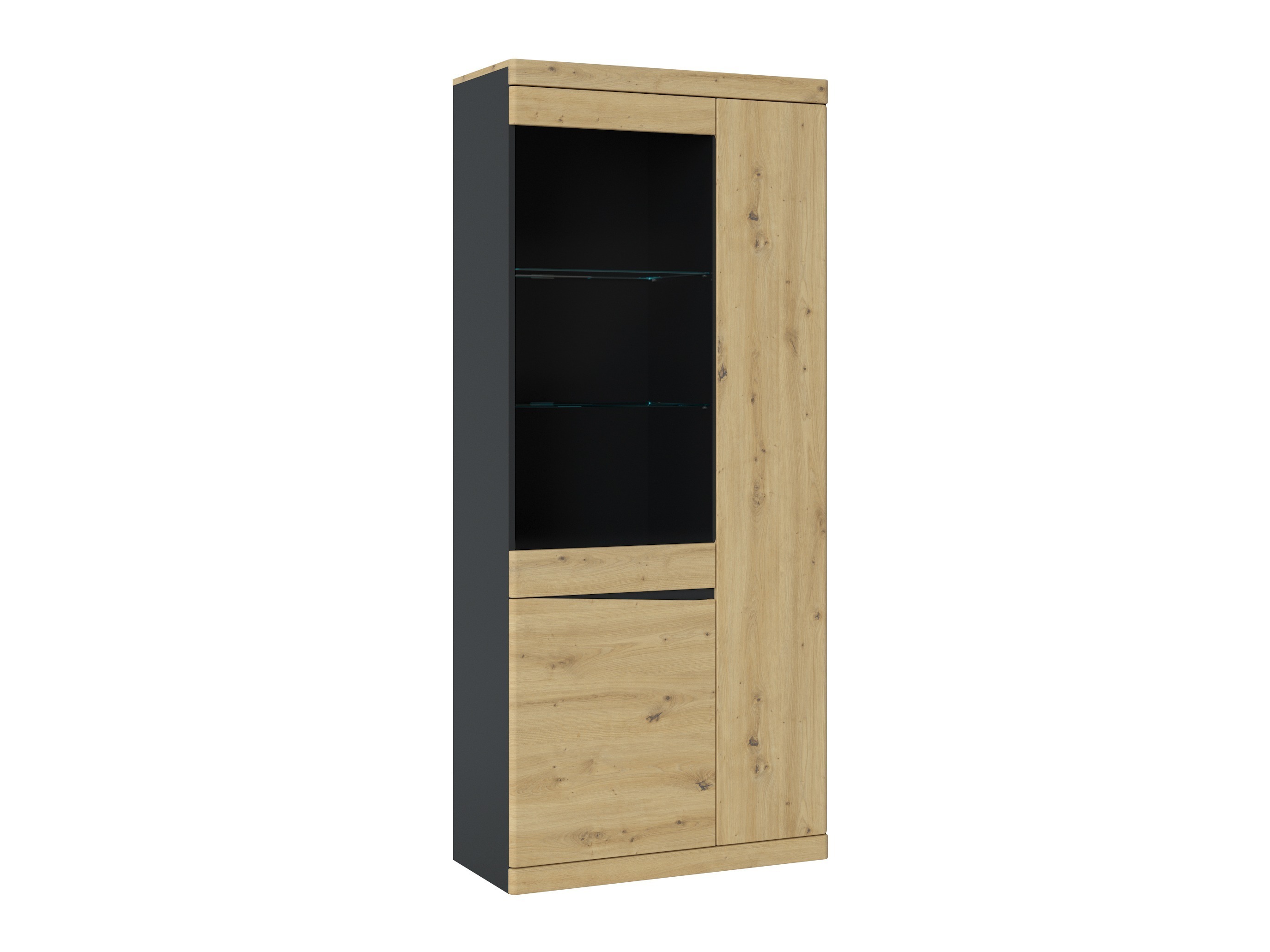 Lentyna Venlori 128 (Antracitas + Artisan ąžuolas)