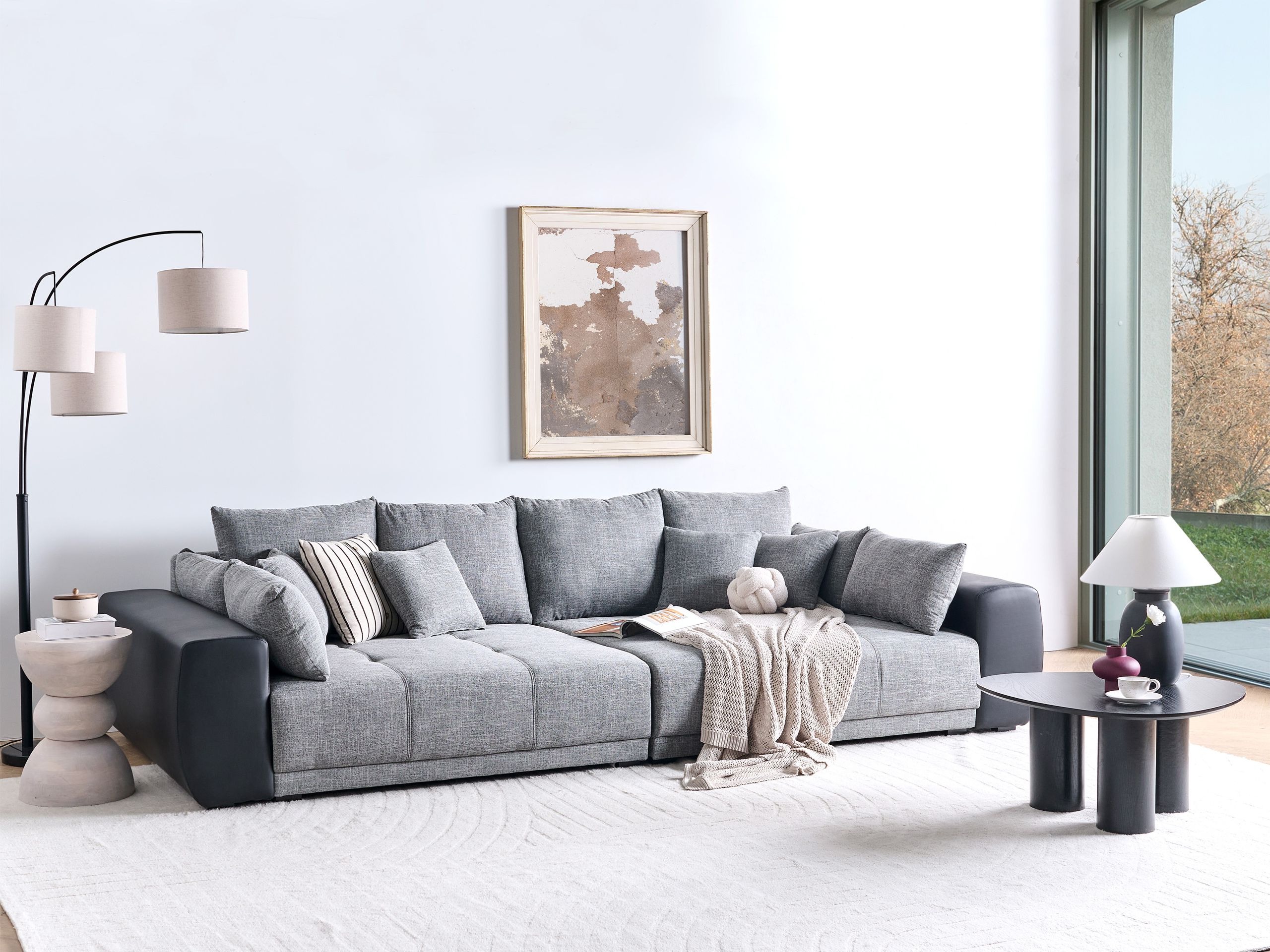 Sofa Berwyn 598 (Pilka + Juoda)