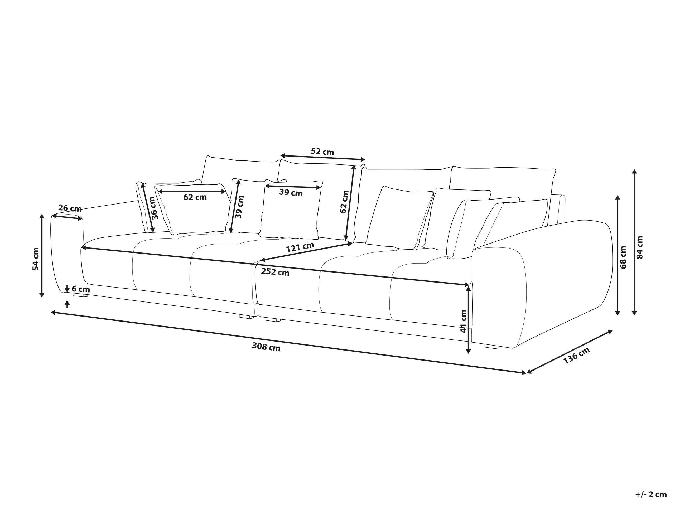 Sofa Berwyn 598 (Pilka + Smėlinė)