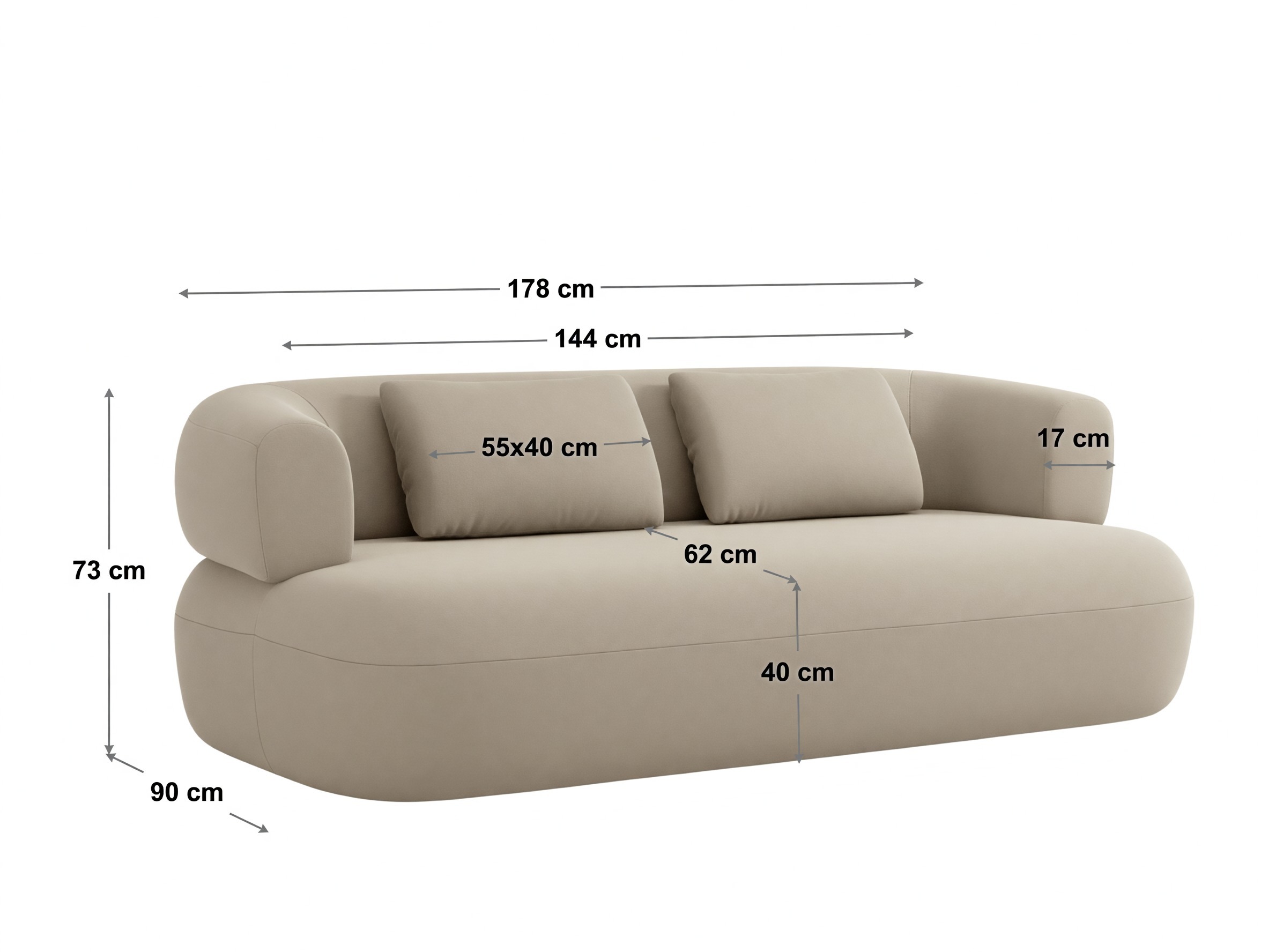 Sofa Beckley 143 (Perfect Harmony 72)
