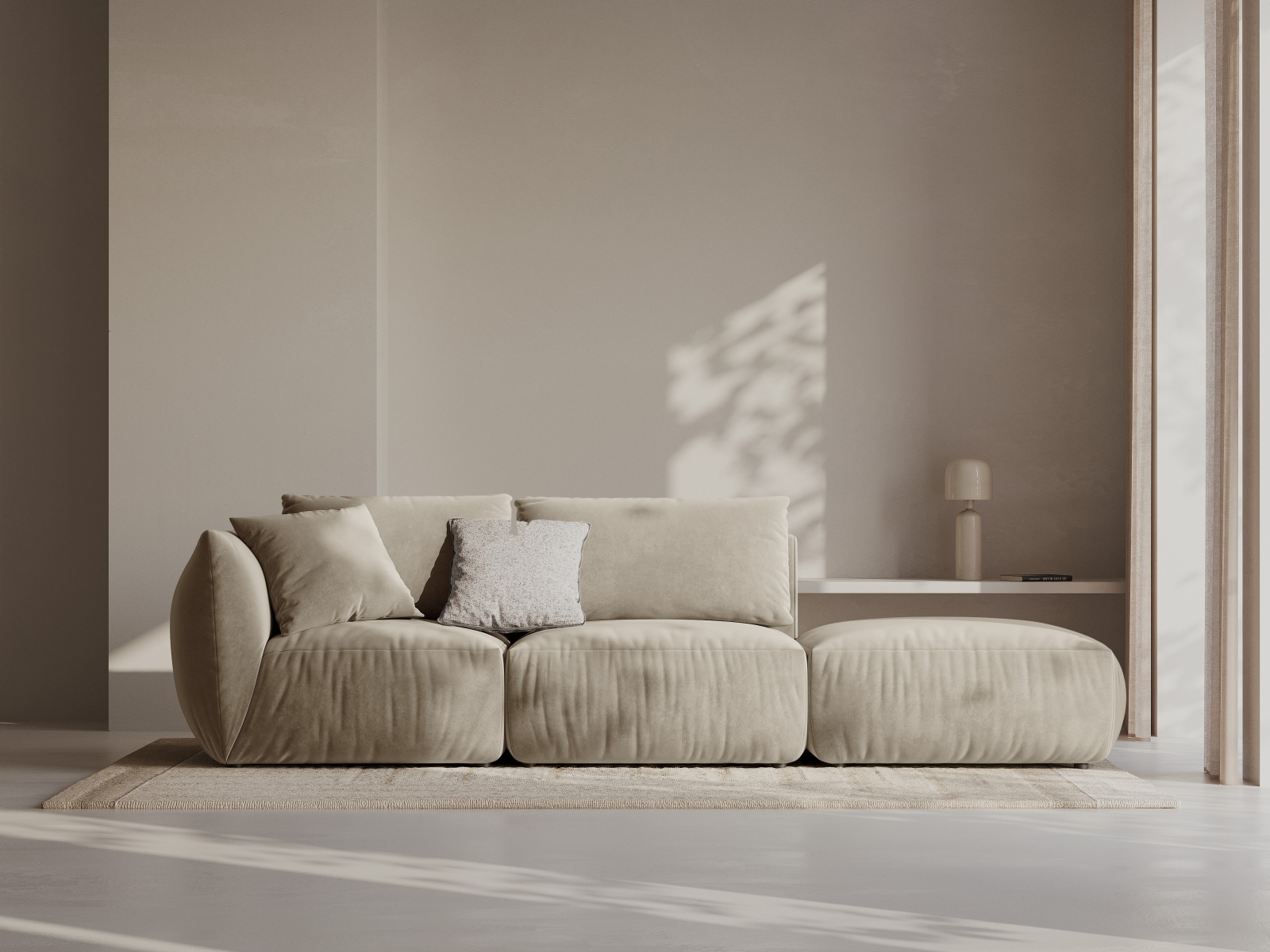 Modulinė sofa Ruvmone 105 (Casino Pearl)