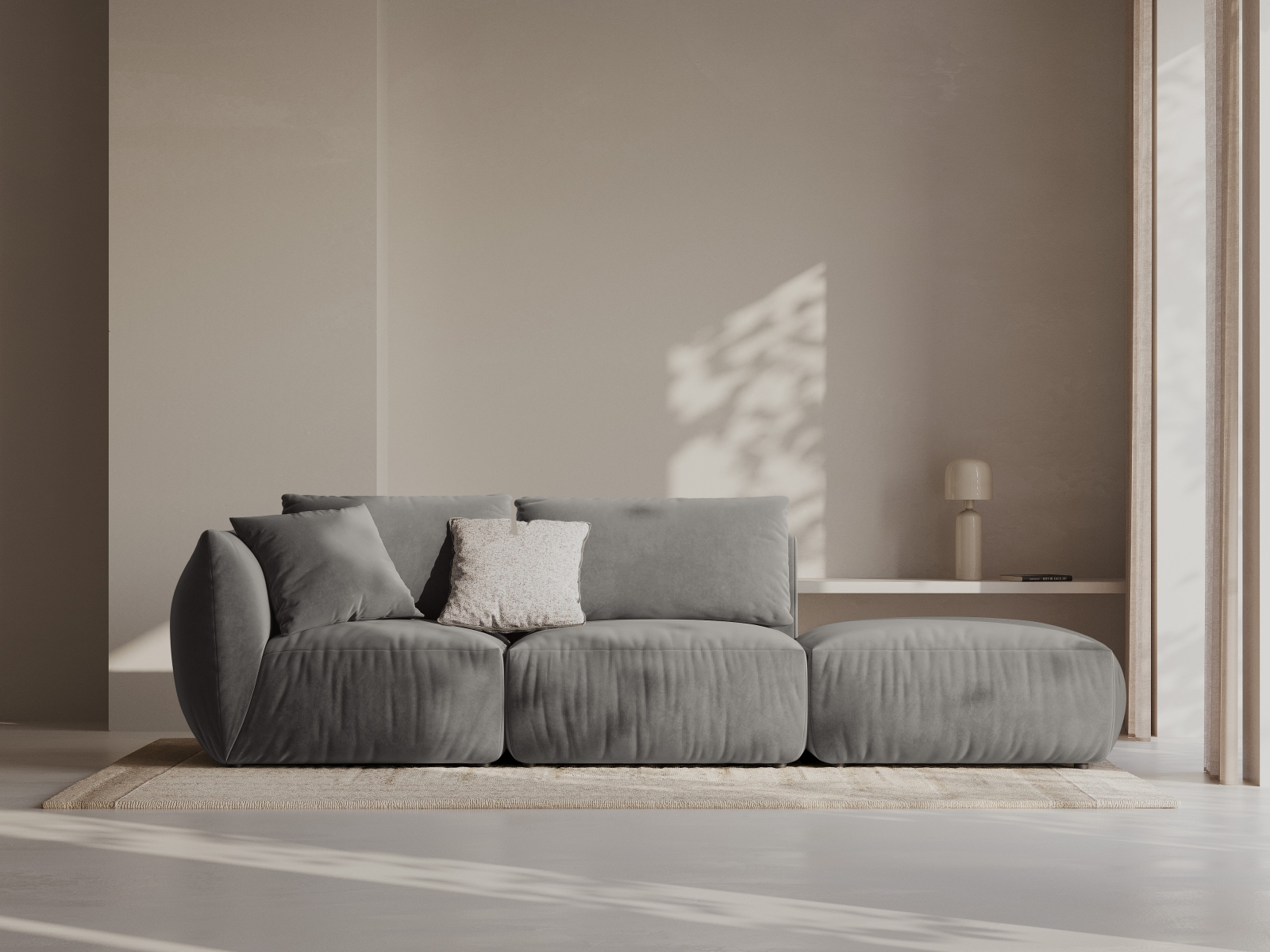 Modulinė sofa Ruvmone 105 (Casino Stone)