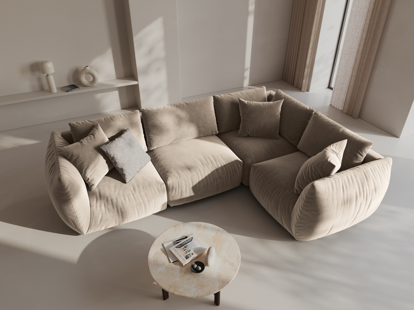 Modulinis minkštas kampas Ruvmone 109 (Casino Pearl)