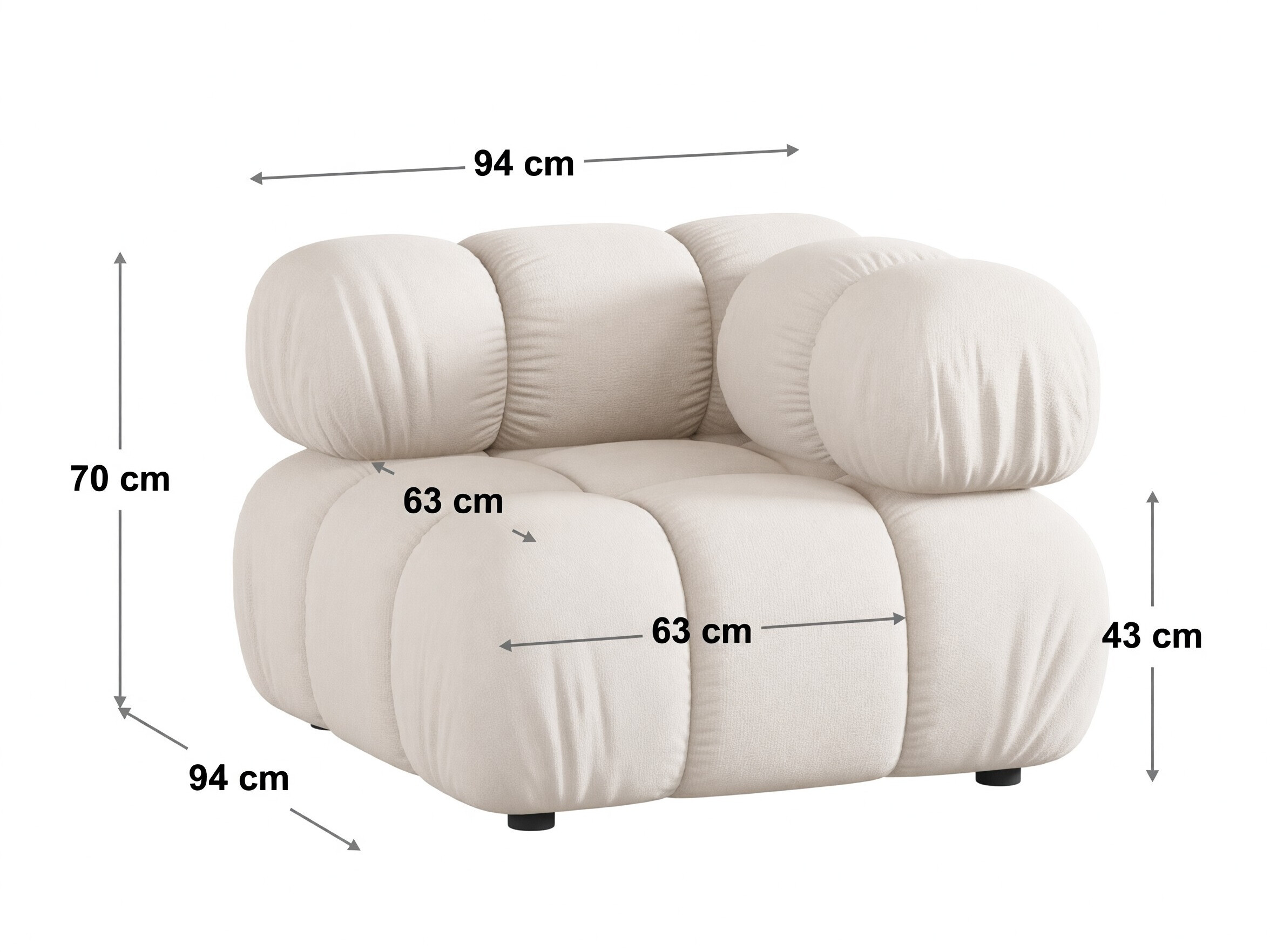 Modulinė sėdimoji dalis Caltenu 112 (Venus 2928)