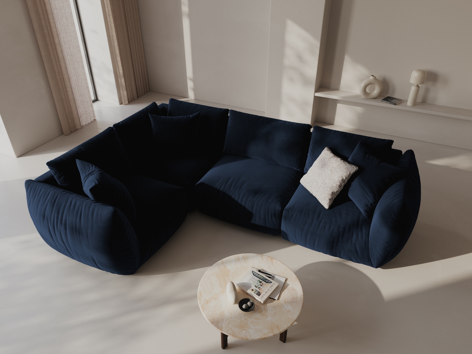 Modulinis minkštas kampas Ruvmone 109 (Casino Deep Blue)