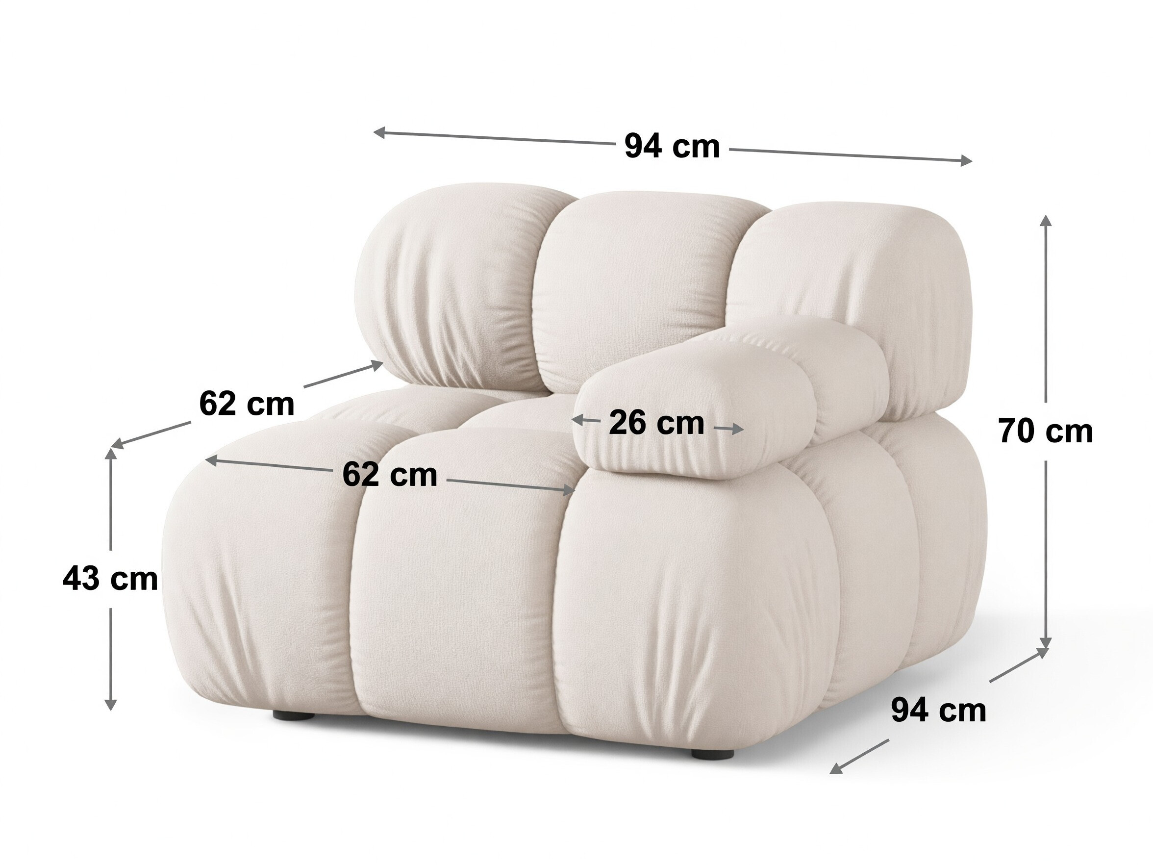 Modulinė sėdimoji dalis Caltenu 104 (Liberty 13)