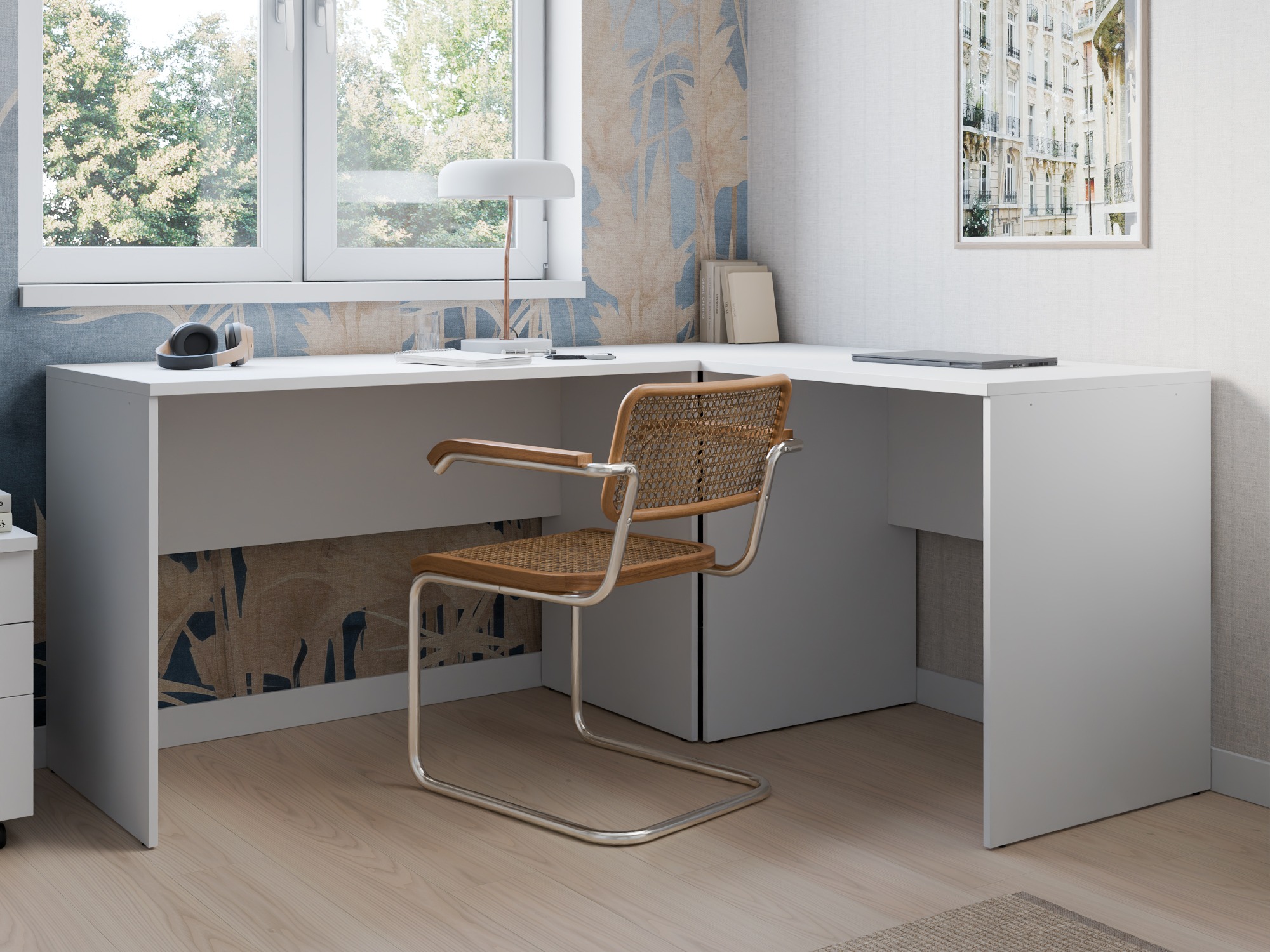 Darbo stalas Fiofive 107 (Balta)