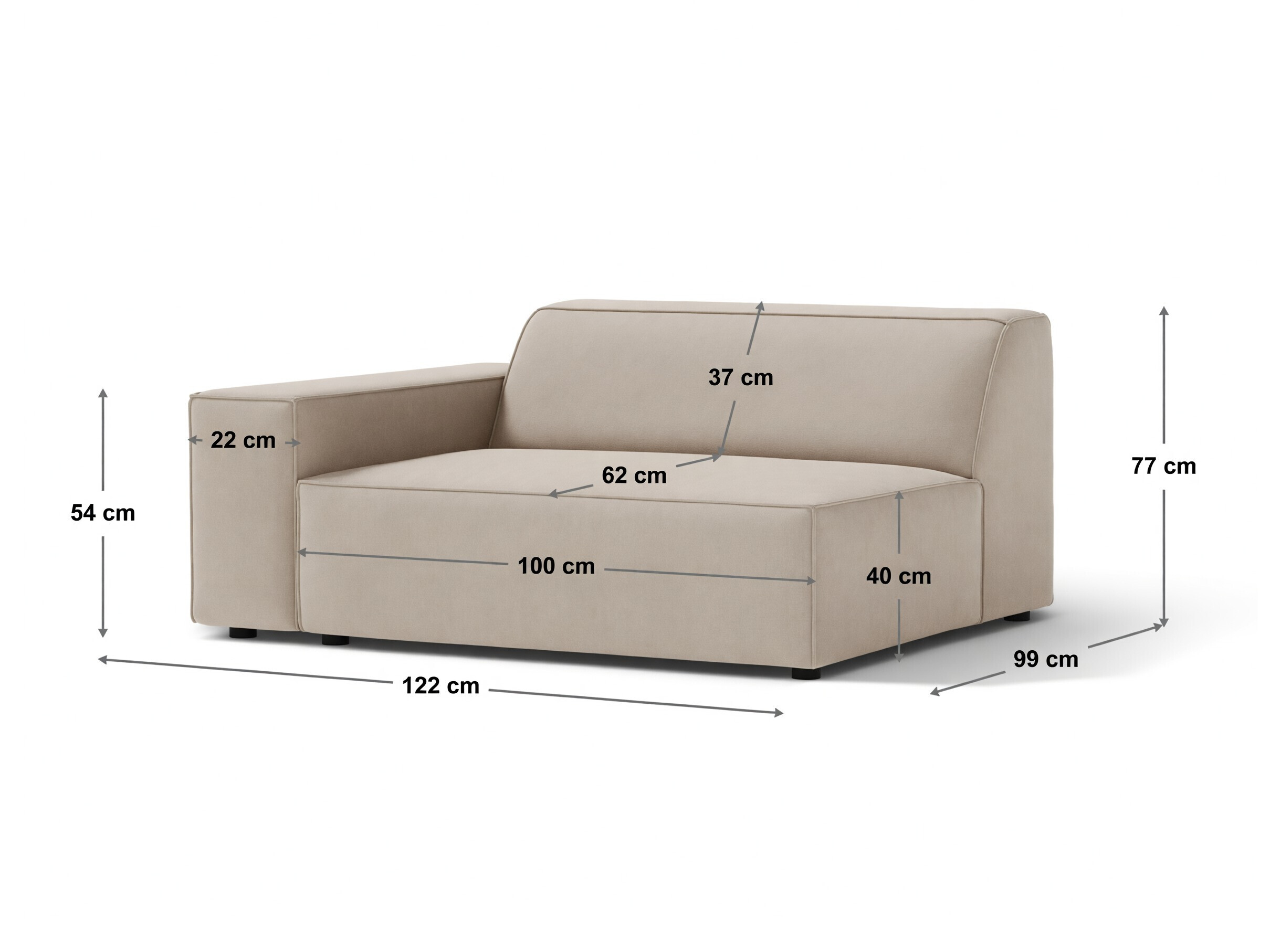 Modulinė sėdimoji dalis Lomcalu 126 (Liberty 18)