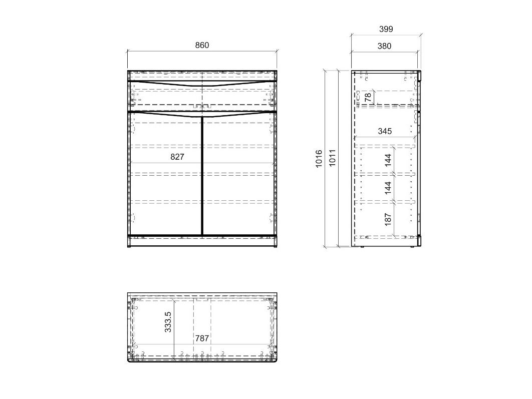 Komoda Venlori 115 (Balta)