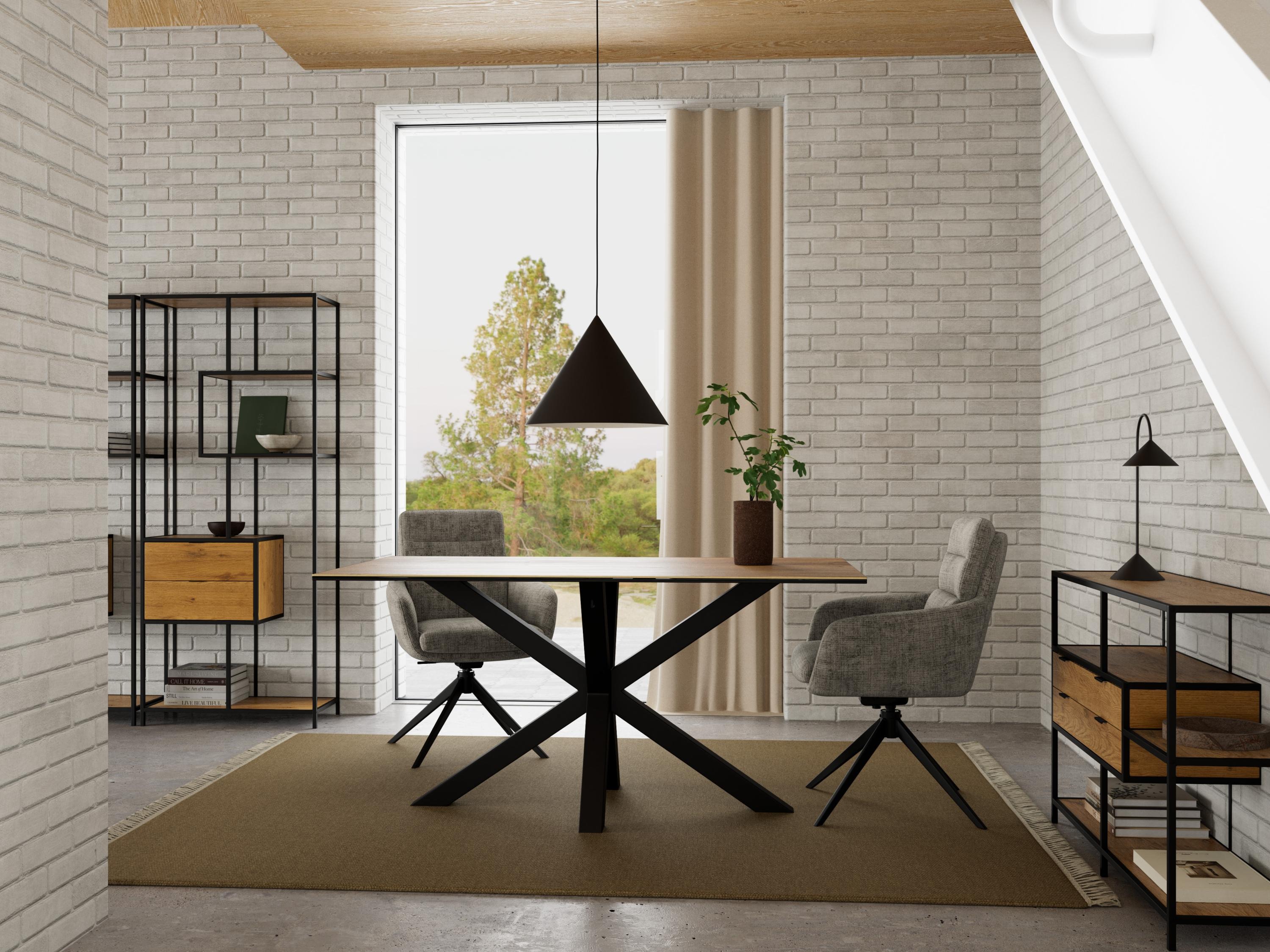 Kėdė Norsica 1034 (Juoda + Pilka)