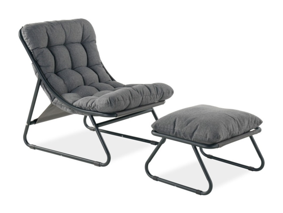 Lauko fotelis Forney 103 (Tamsi pilka)