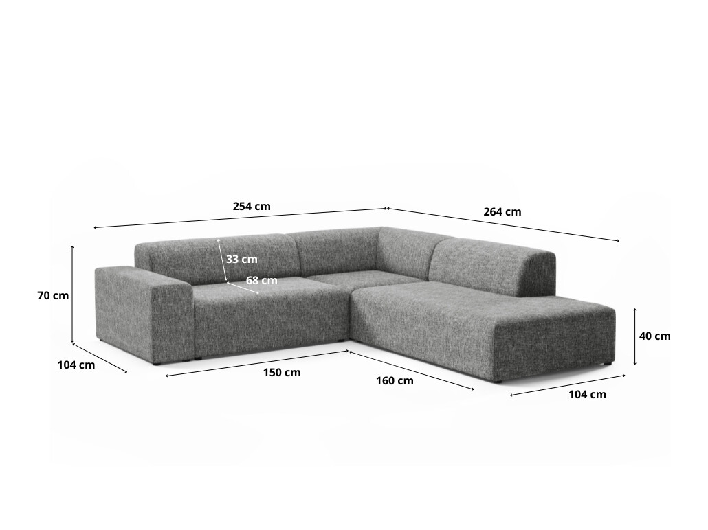 Modulinis minkštas kampas Lutivi 103 (Imo 10)