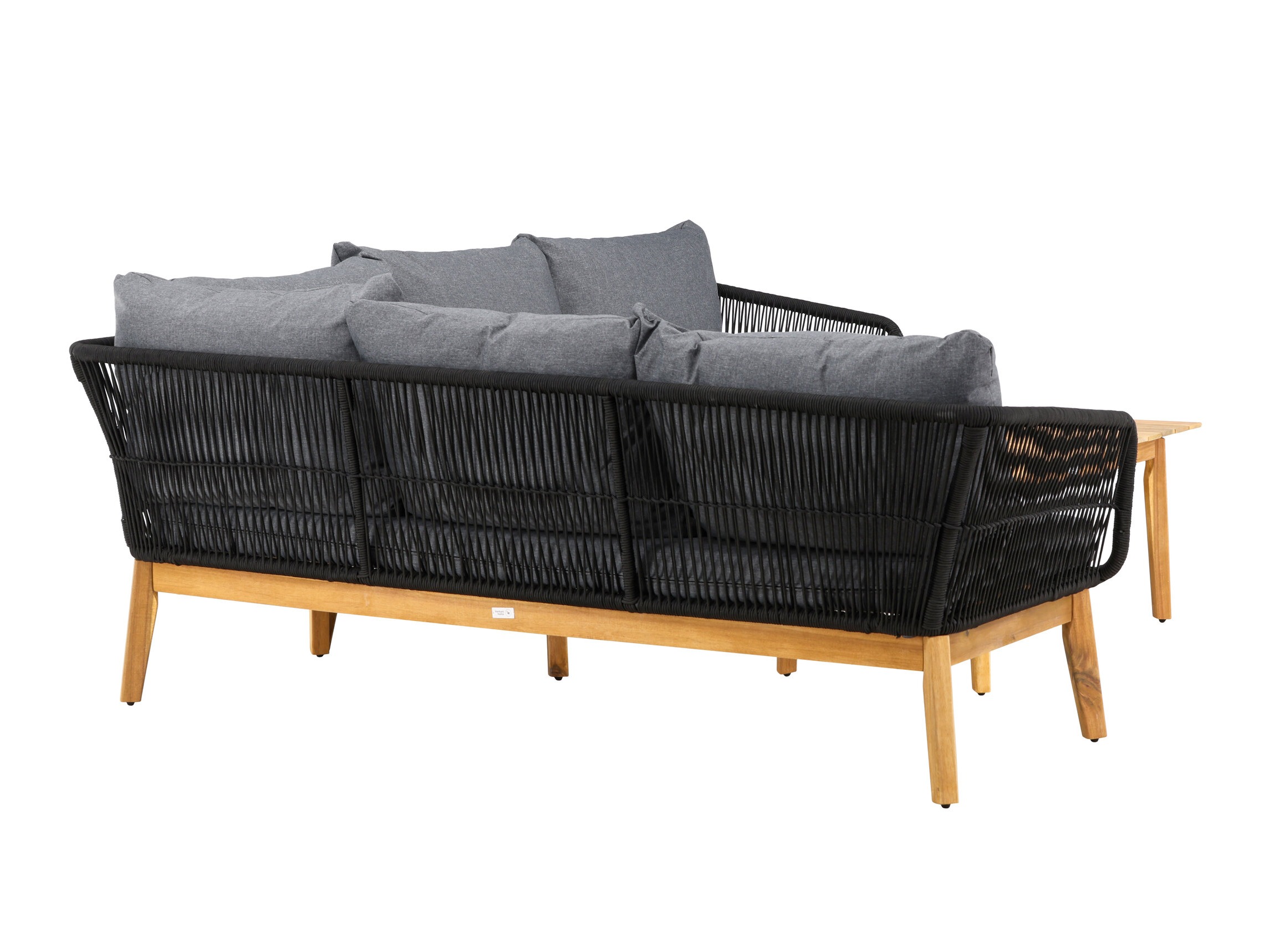 Lauko baldų komplektas Dallas 1085 (Akacija + Juoda)