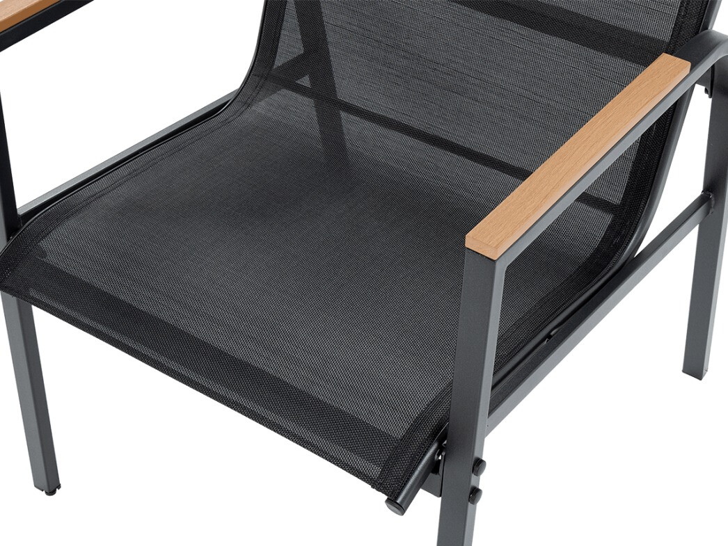 Lauko baldų komplektas Forney 107 (Juoda)