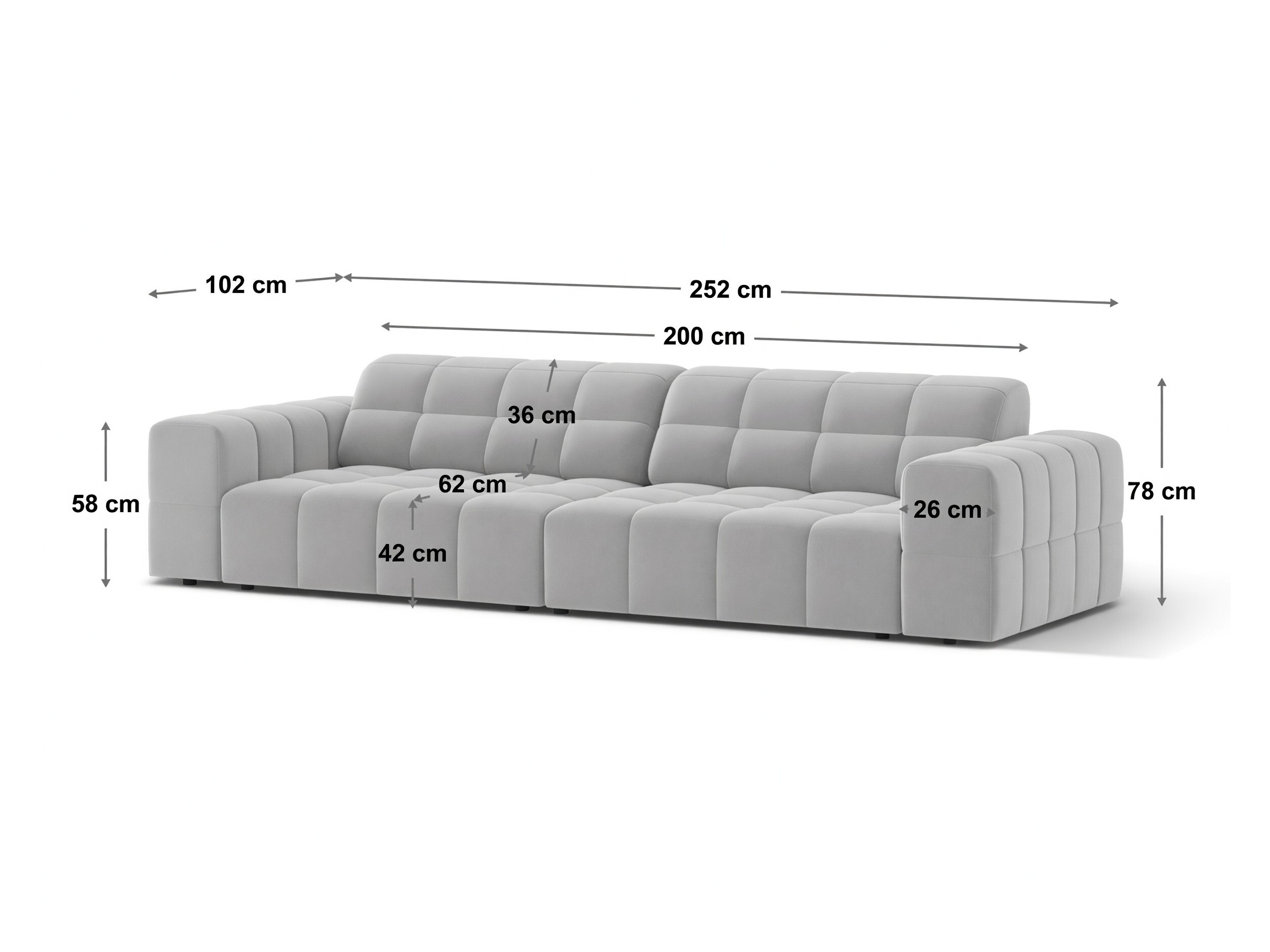 Sofa Somelo 105 (Bluvel 03)