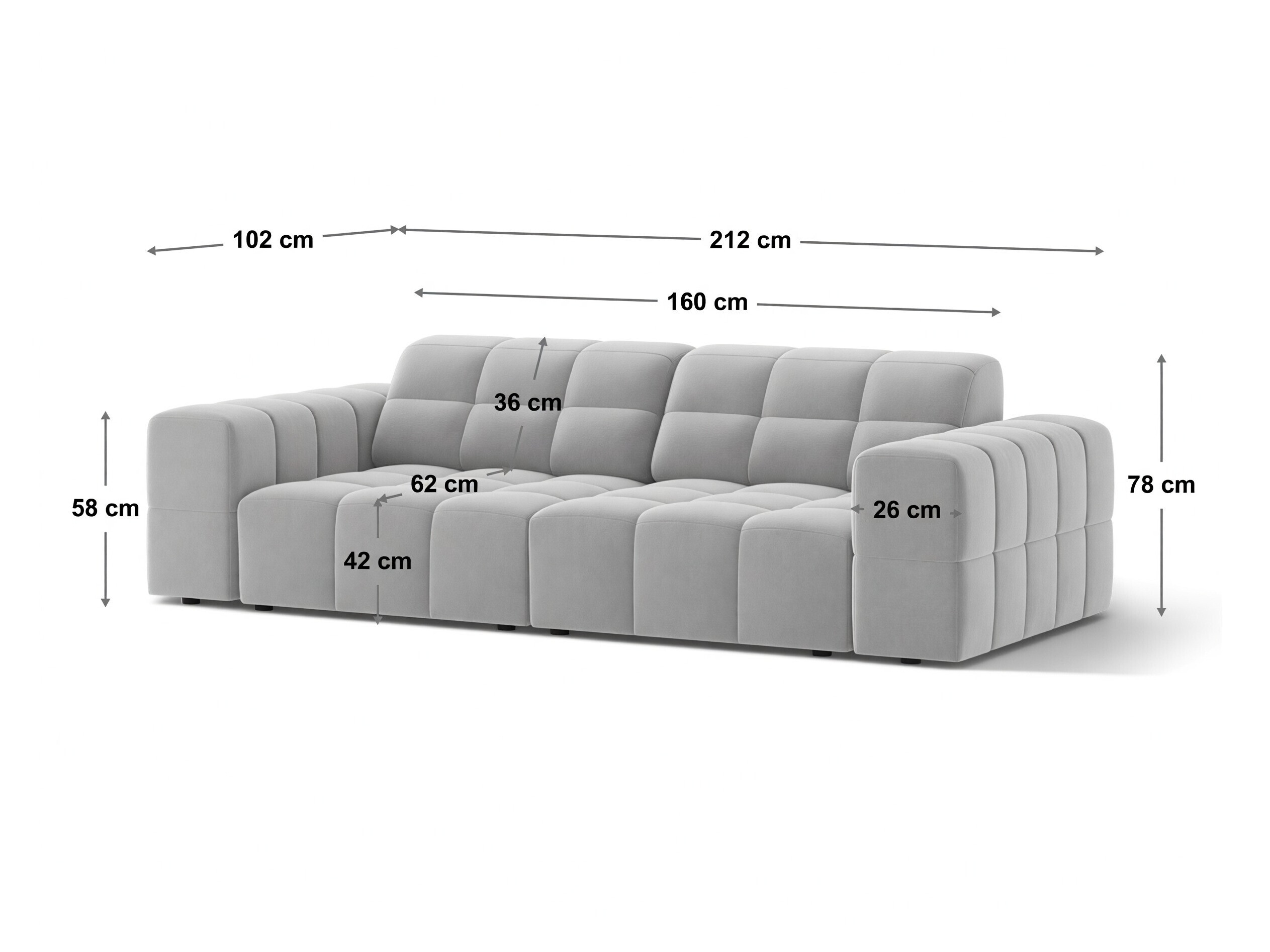Modulinė sofa Somelo 106 (Eden 17)