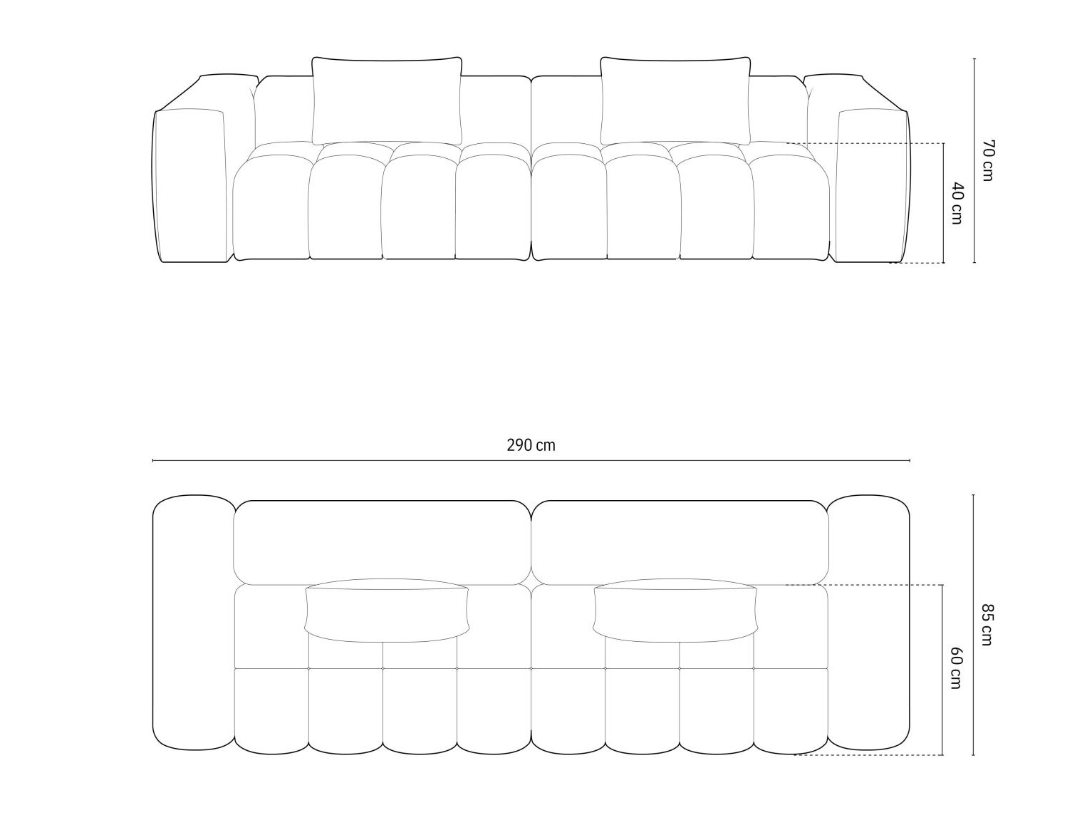 Sofa Odeveno 100 (Sorella 77)