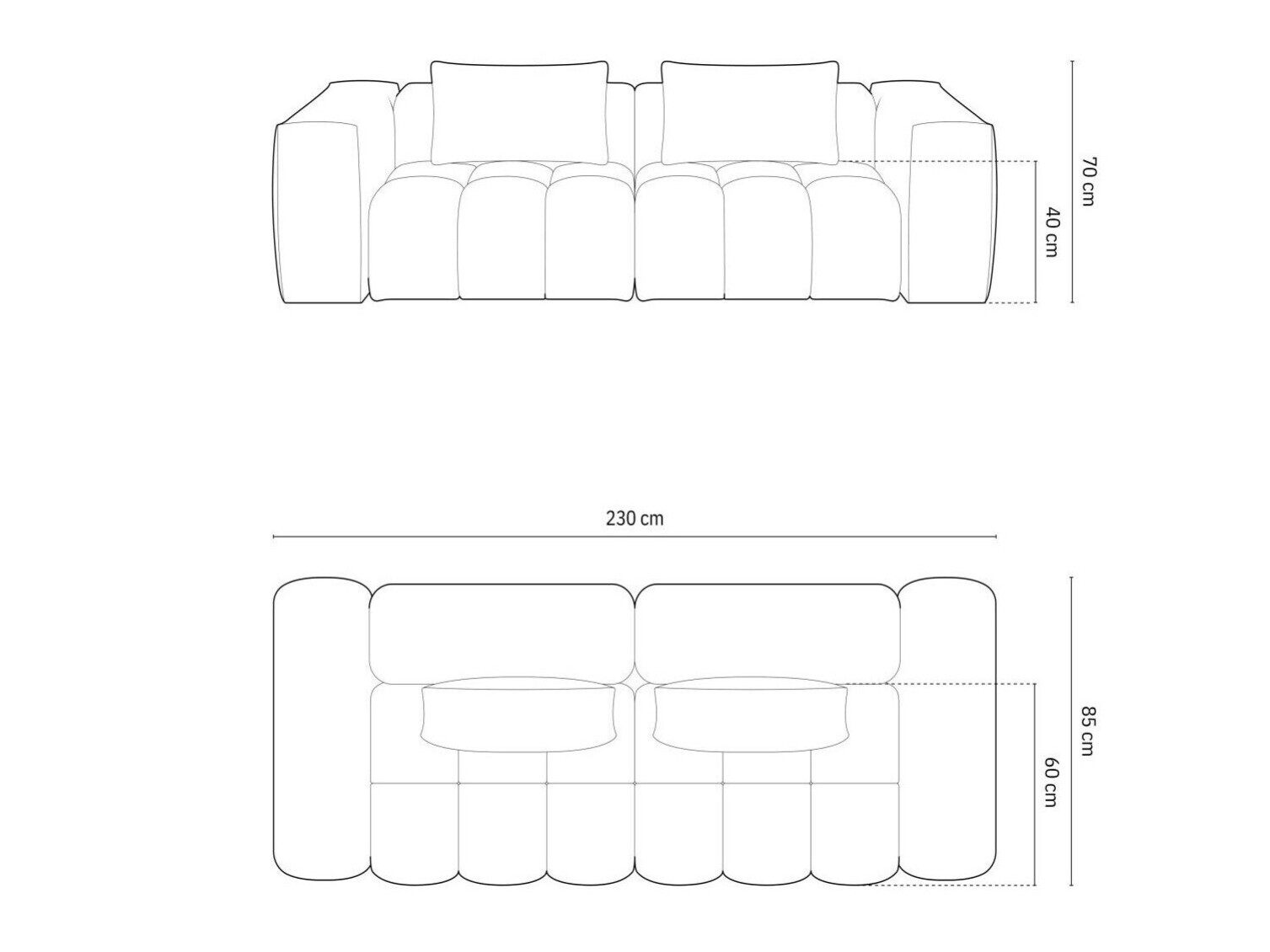Sofa Odeveno 101 (Casino Sand)