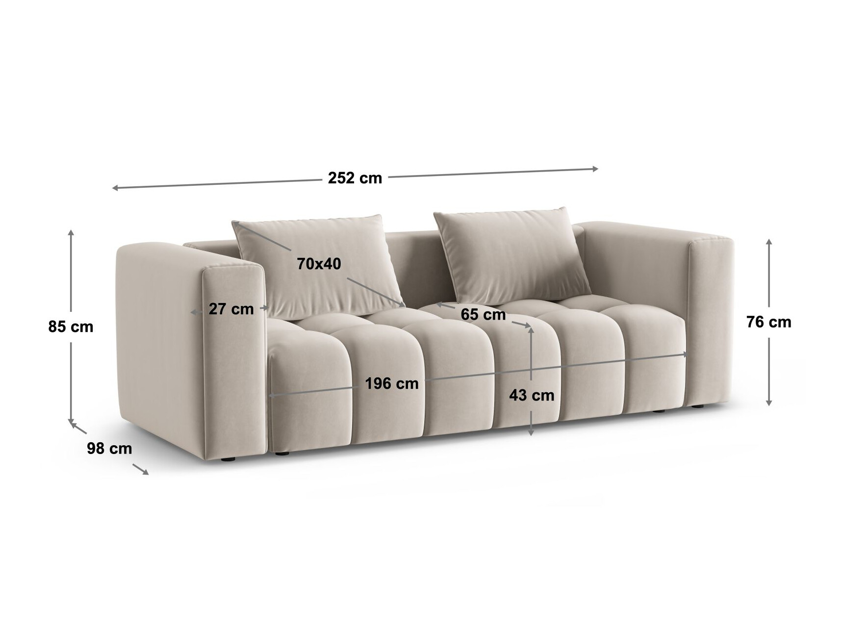 Sofa lova Odeveno 103 (Casino Lion)